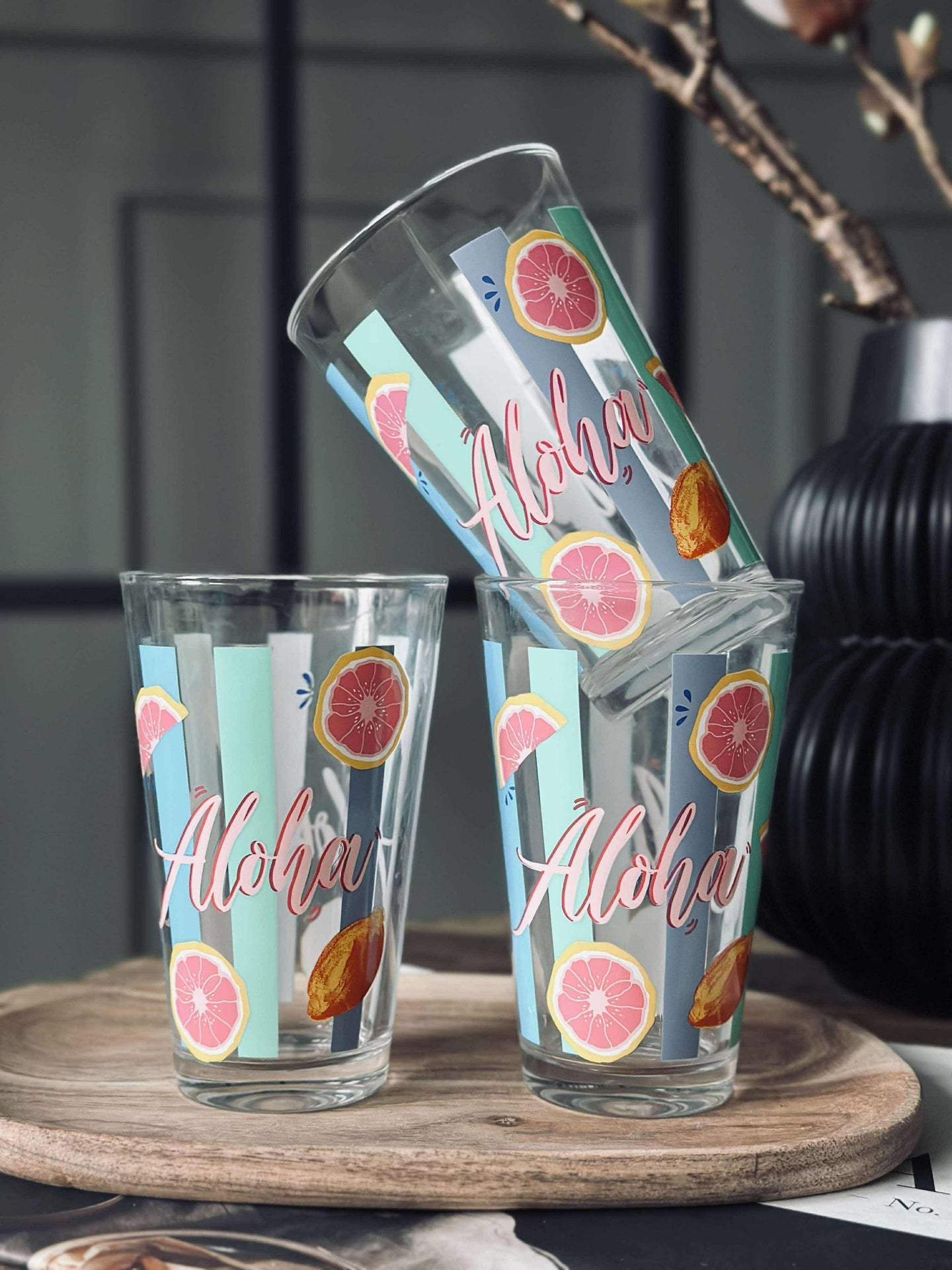 Glass Summer - Sett med 3 stk.