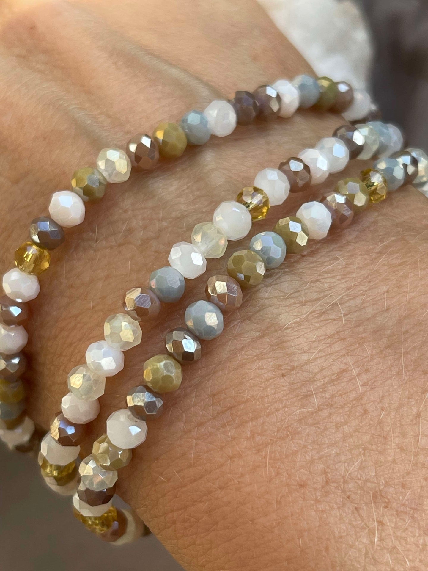 Armbånd ANNA Nature - Sett med 3 stk