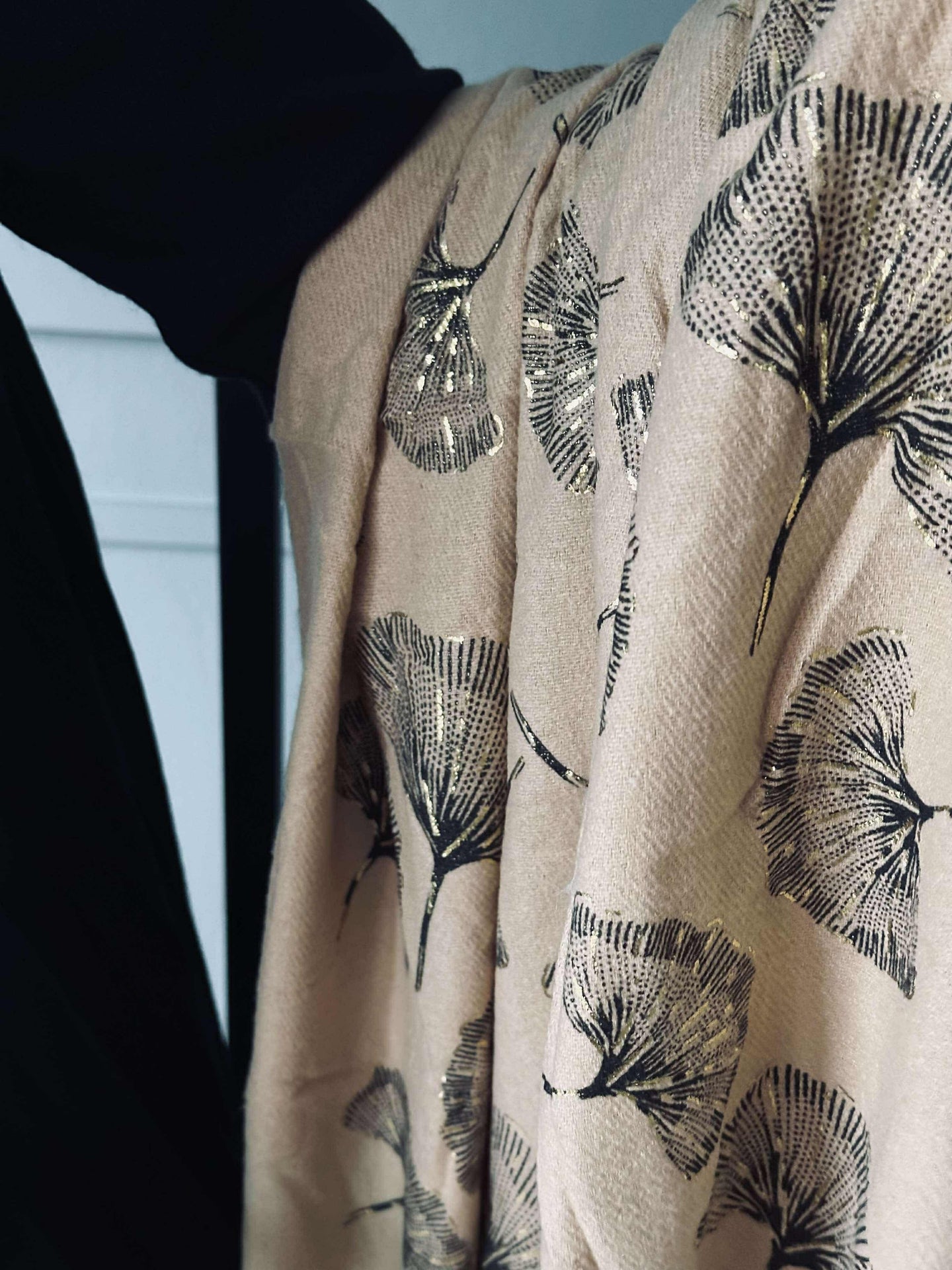 Skjerf Ginkgo - Beige