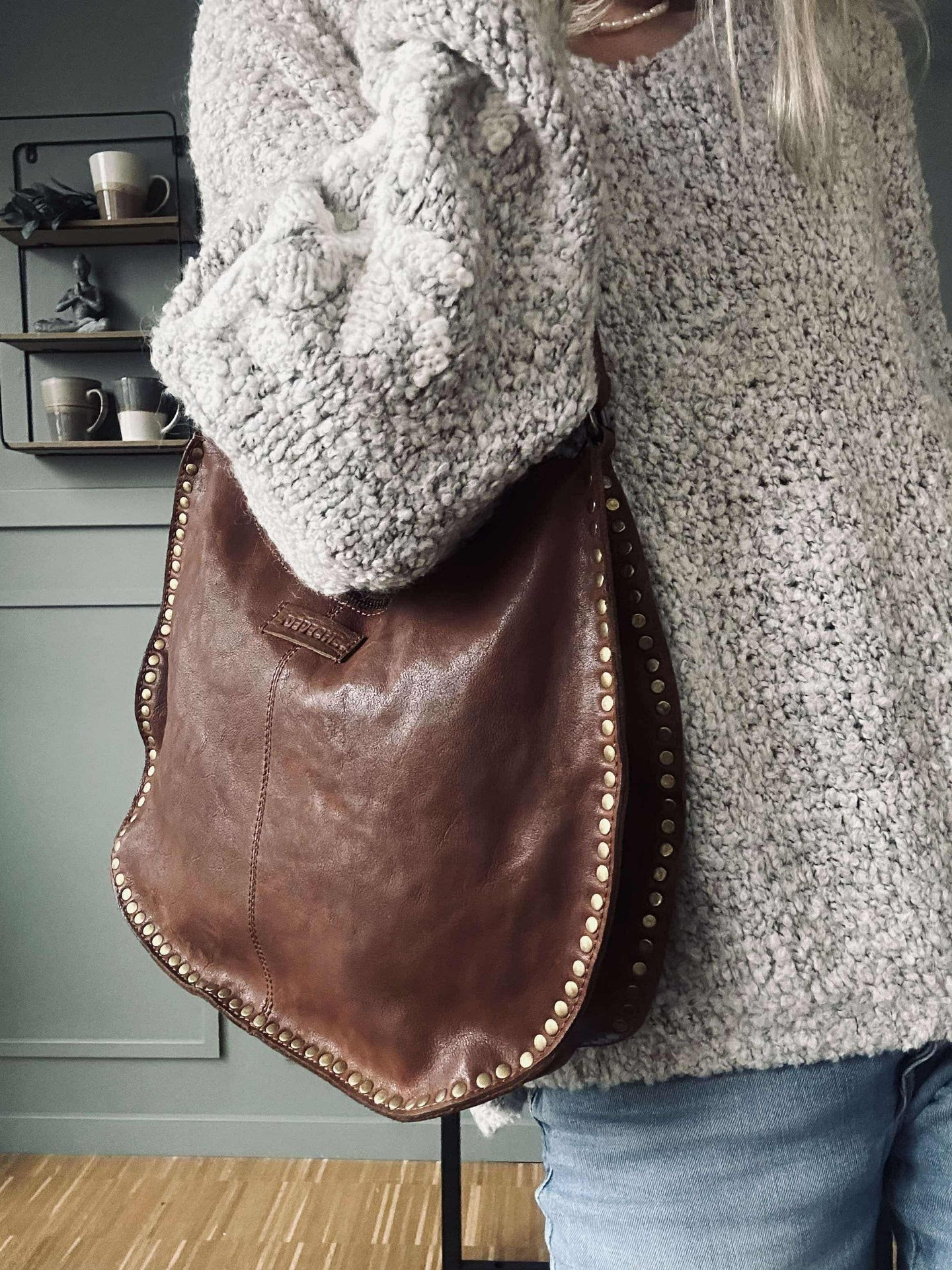 Skulderveske Celia Cognac