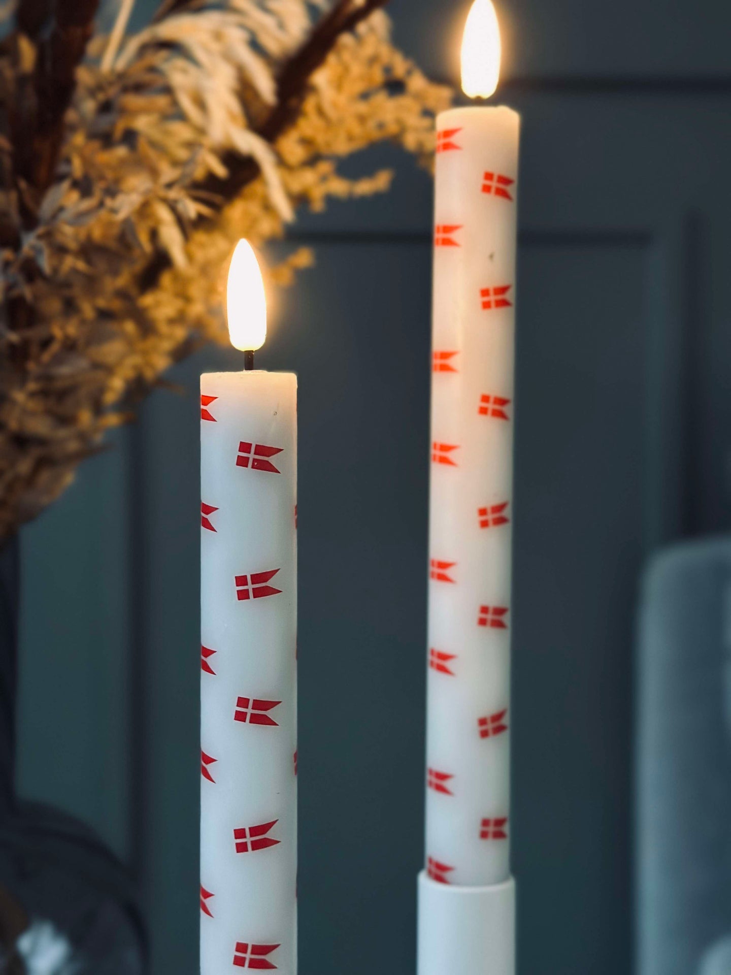 LED Scenelys 2 stk - Flagg