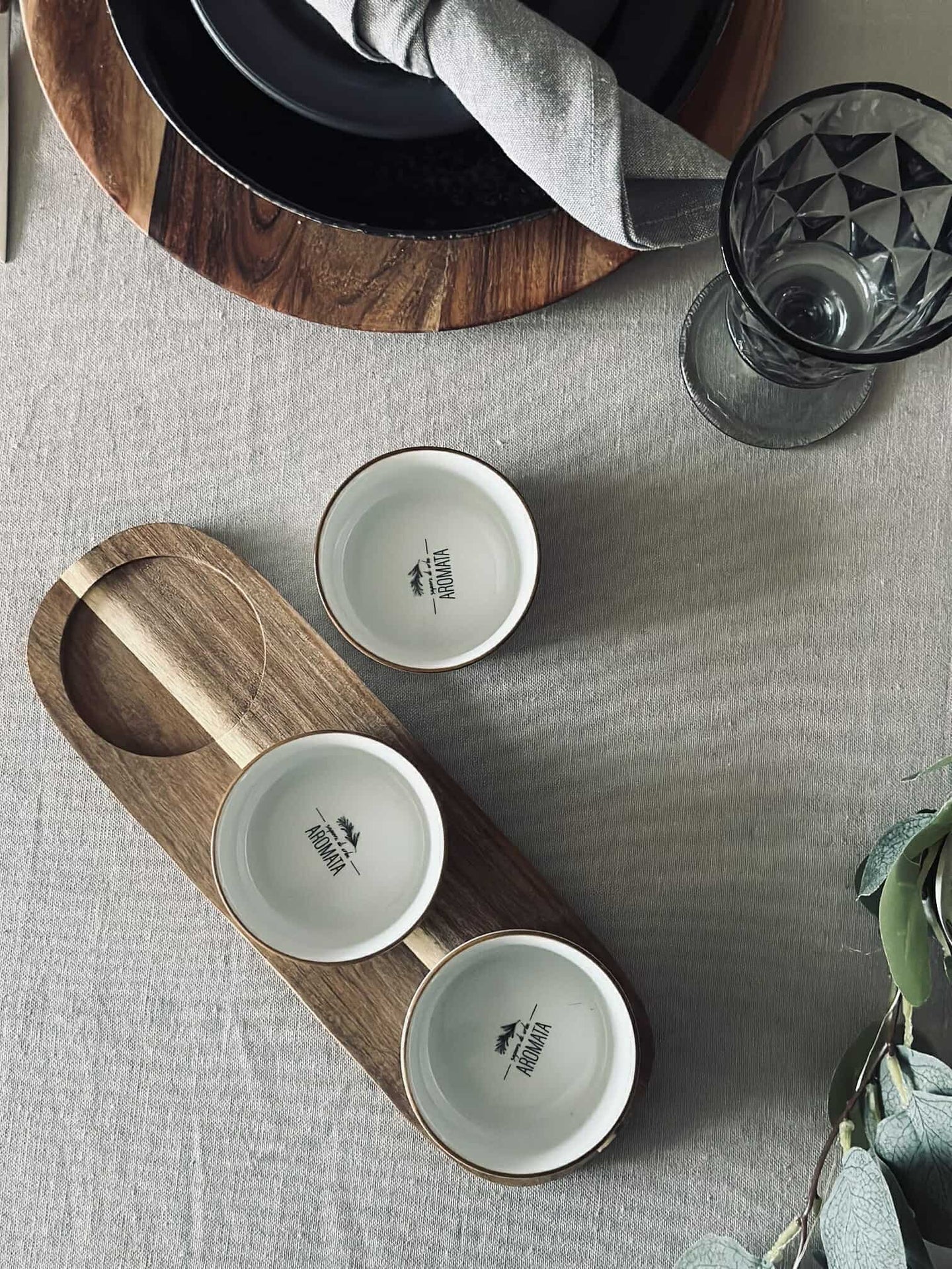 Tapas - 3 skåler og fat