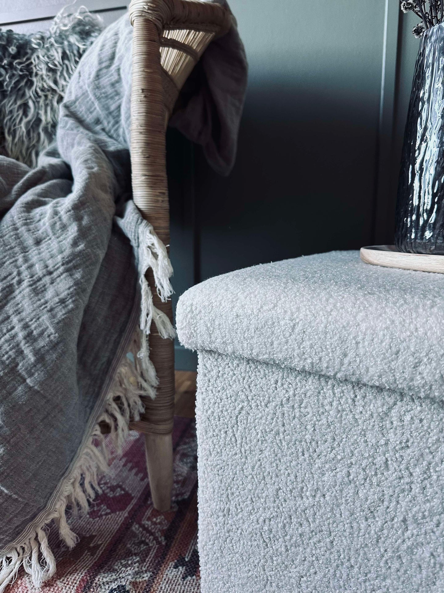 Boks med lokk - Hvit