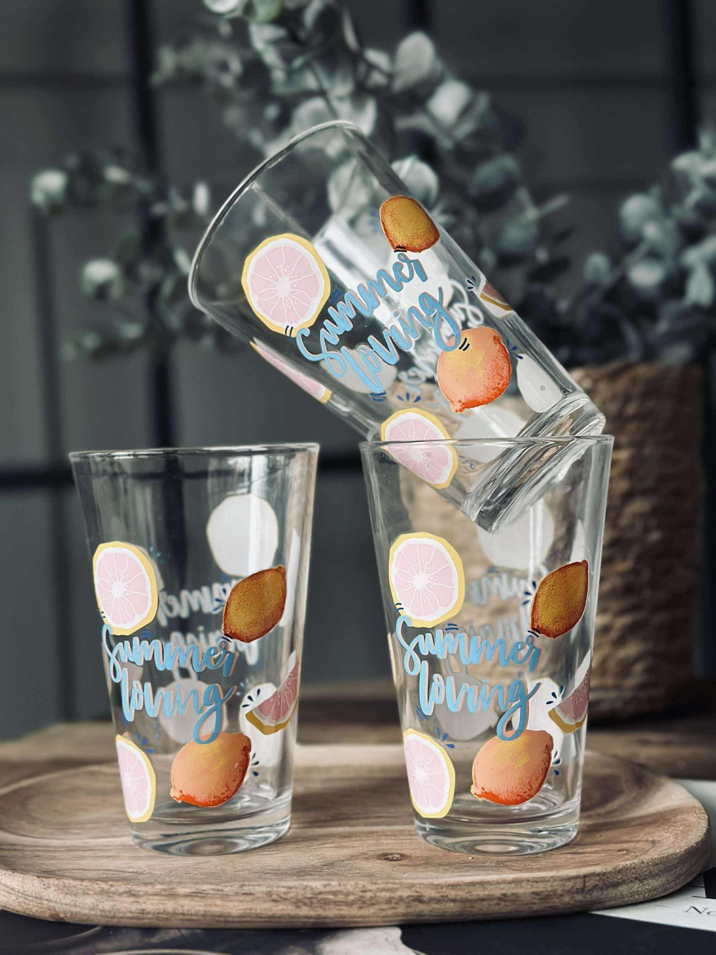 Glass Summer - Sett med 3 stk.
