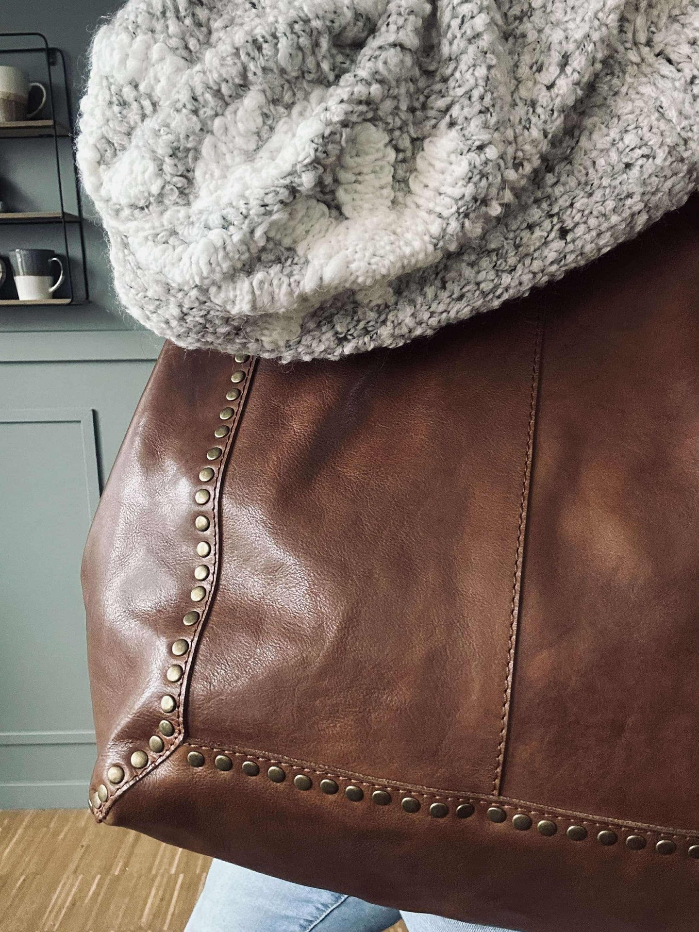 Shopper Raw Vintage cognac