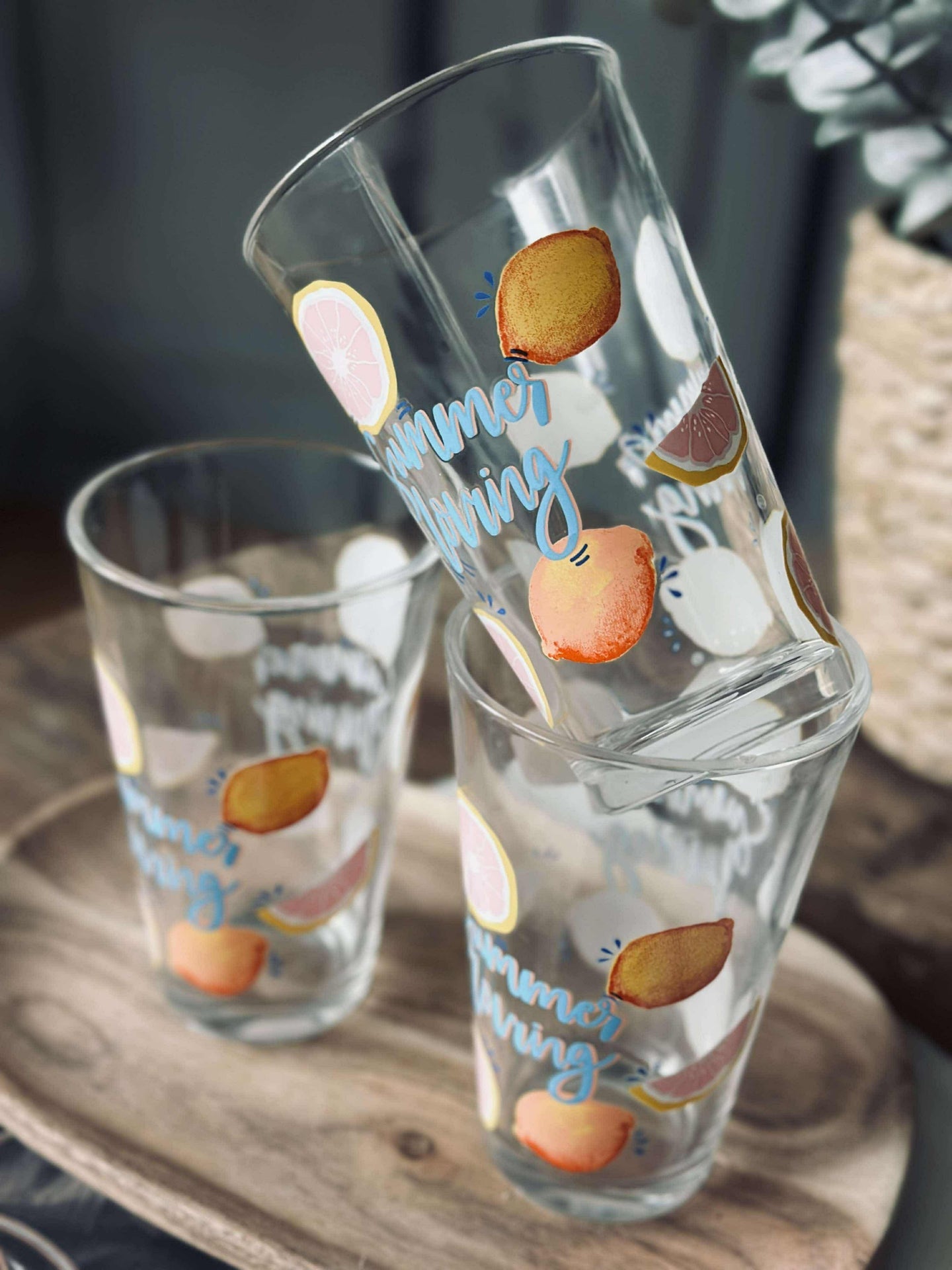 Glass Summer - Sett med 3 stk.
