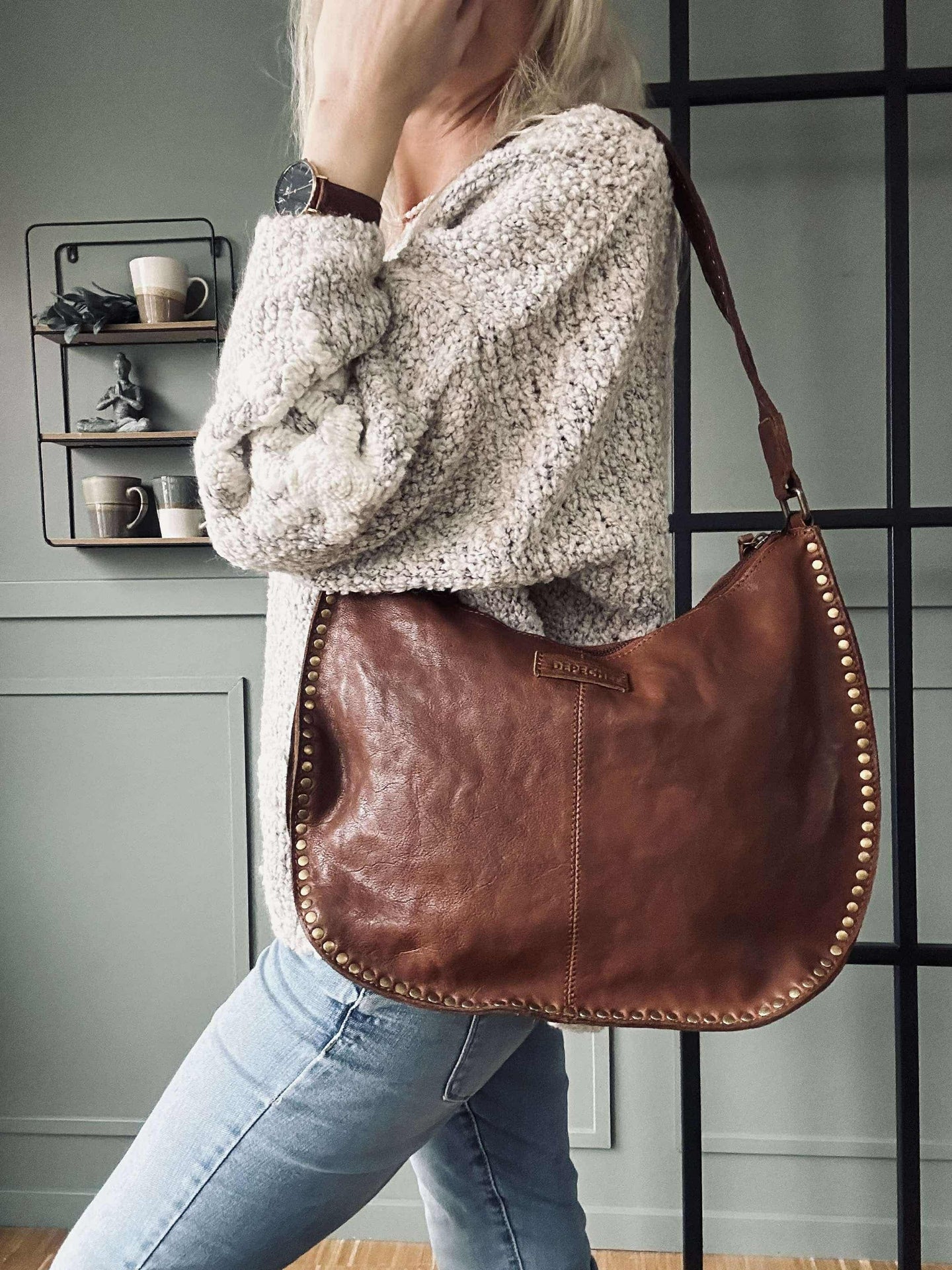 Skulderveske Celia Cognac
