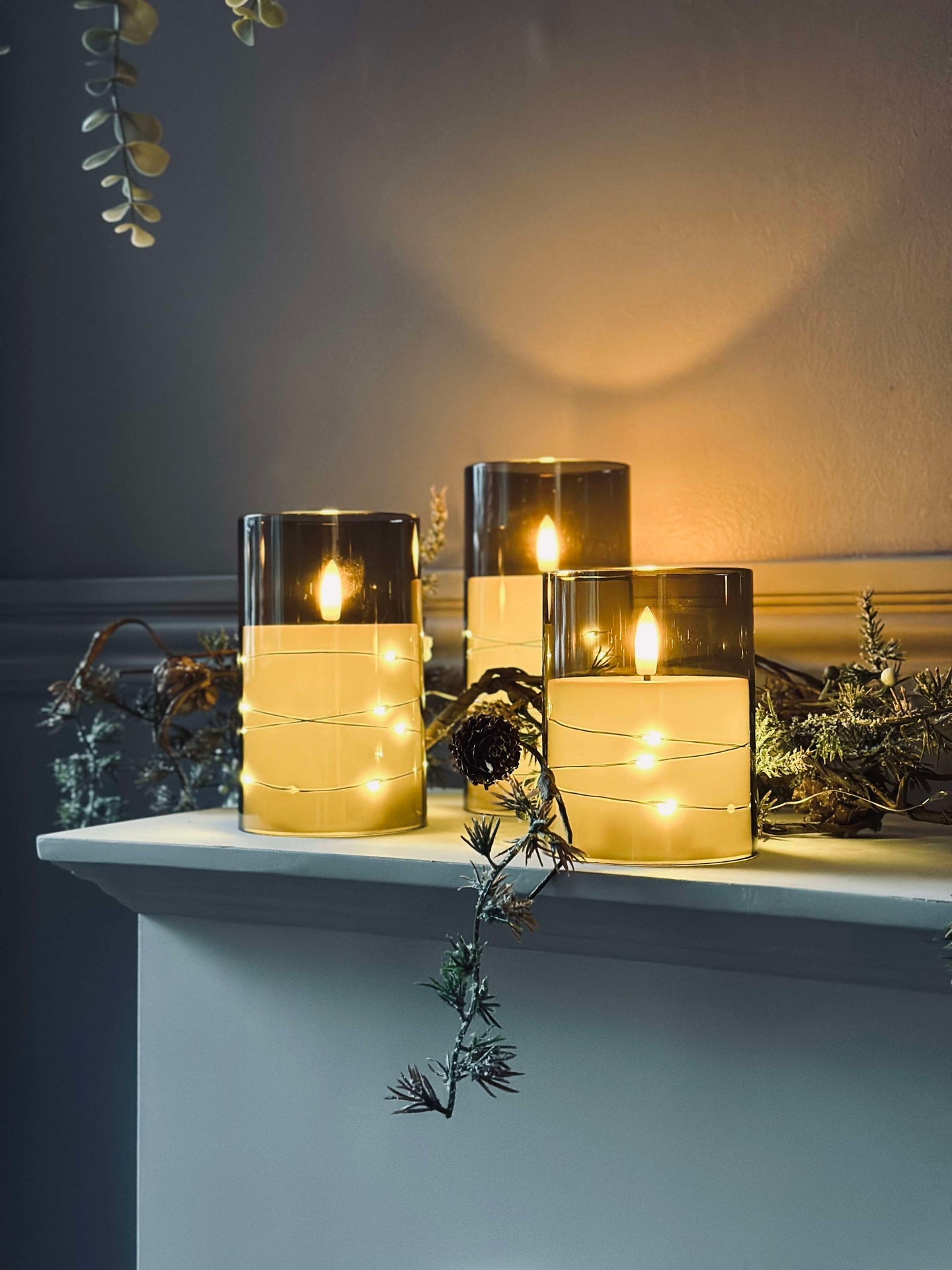 LED-lys ALMA 3 stk m. fjernkontroll