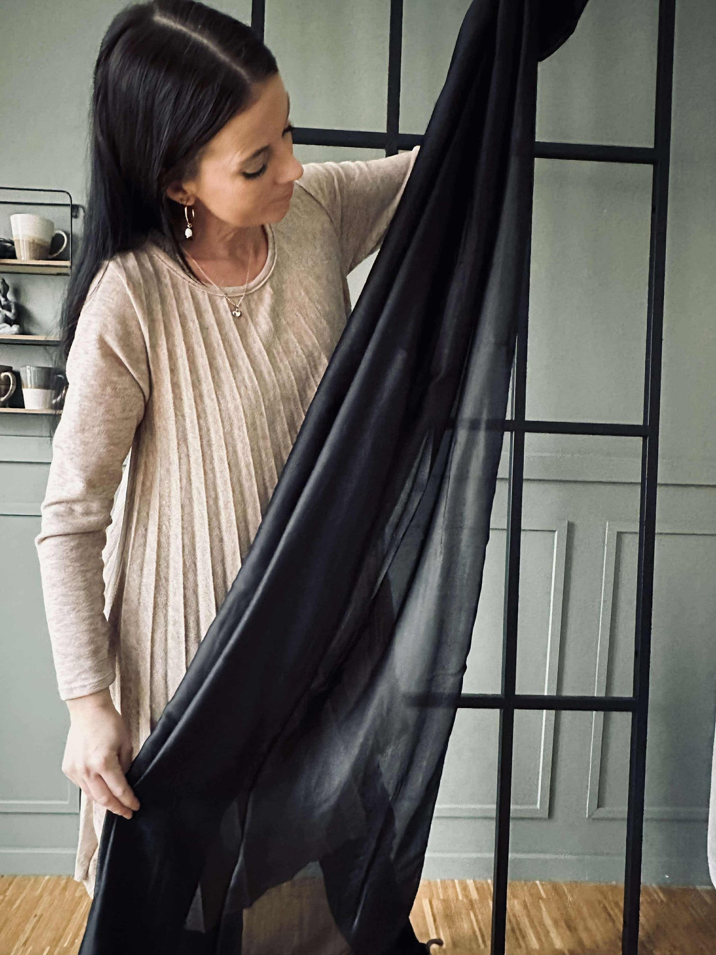 Skjerf Silky Black