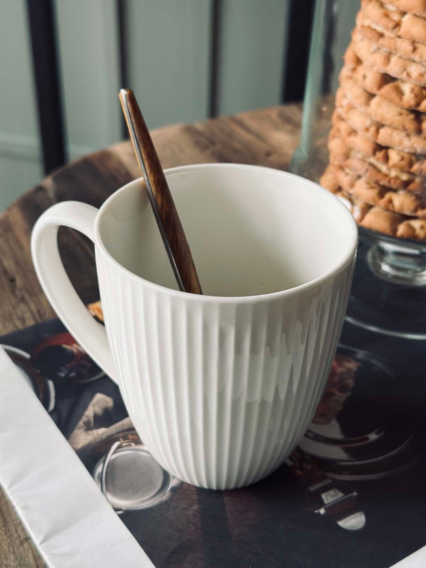 Riflet Krus - Porselen