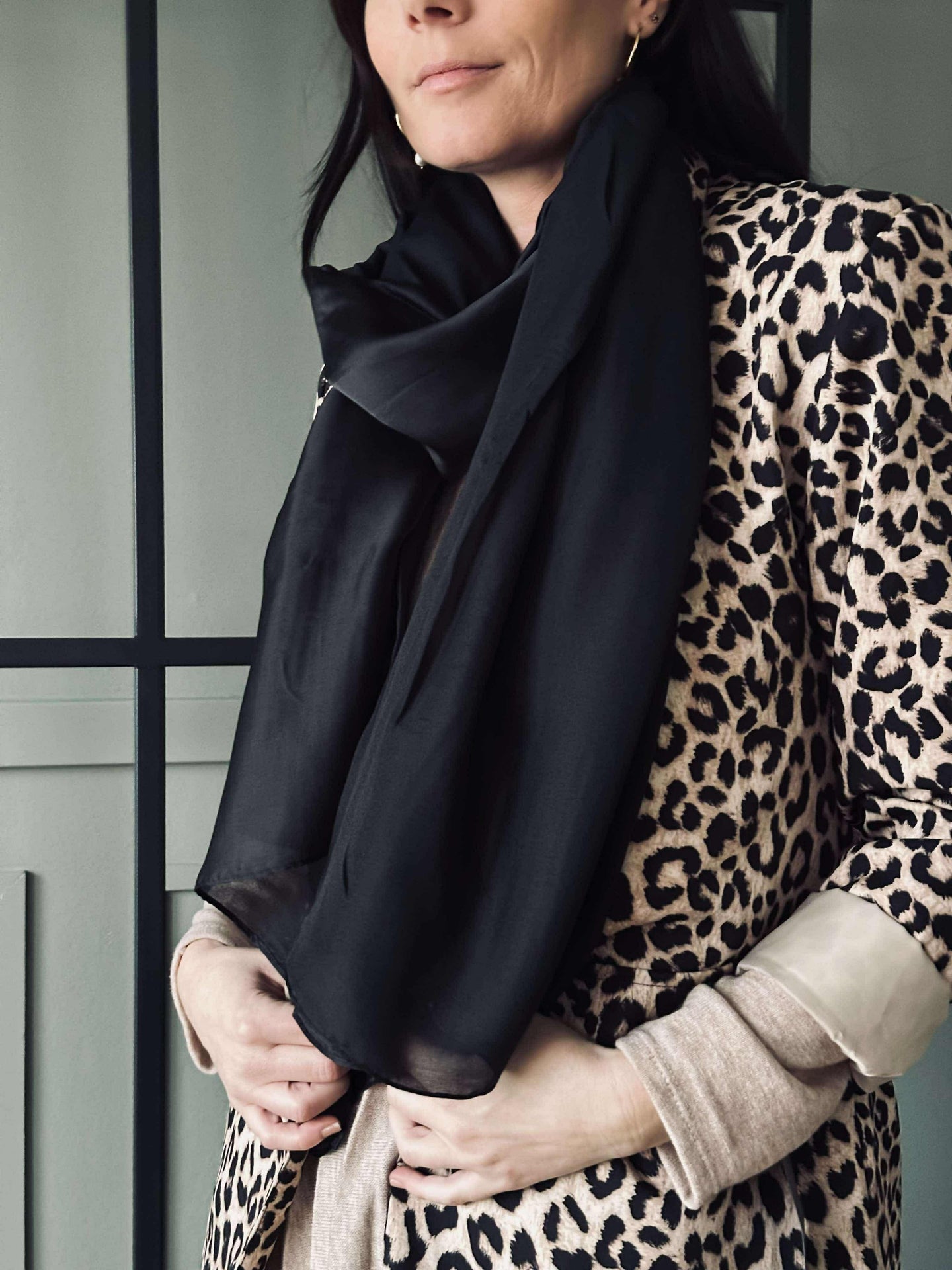 Skjerf Silky Black