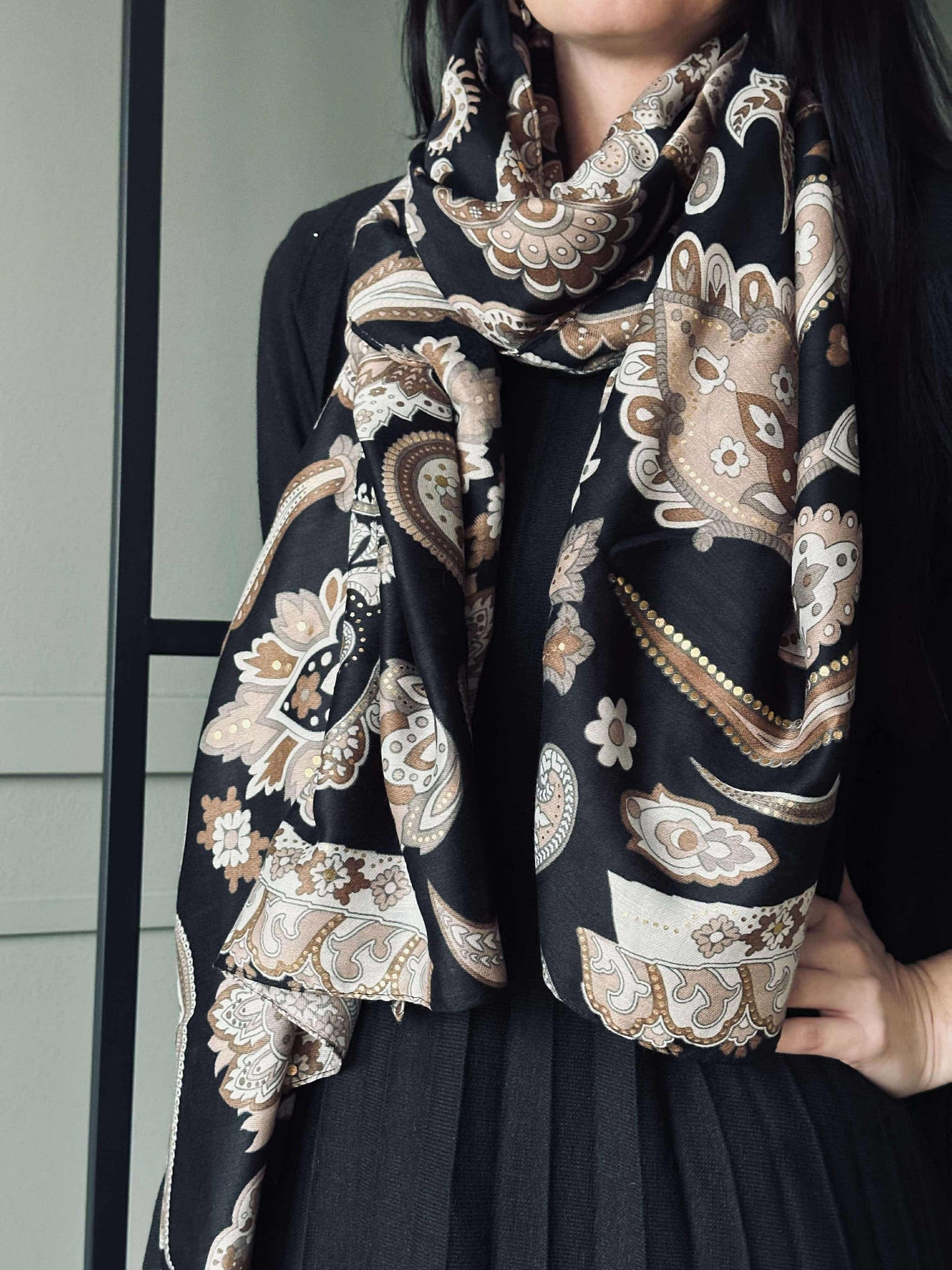 Skjerf Vintage Gold