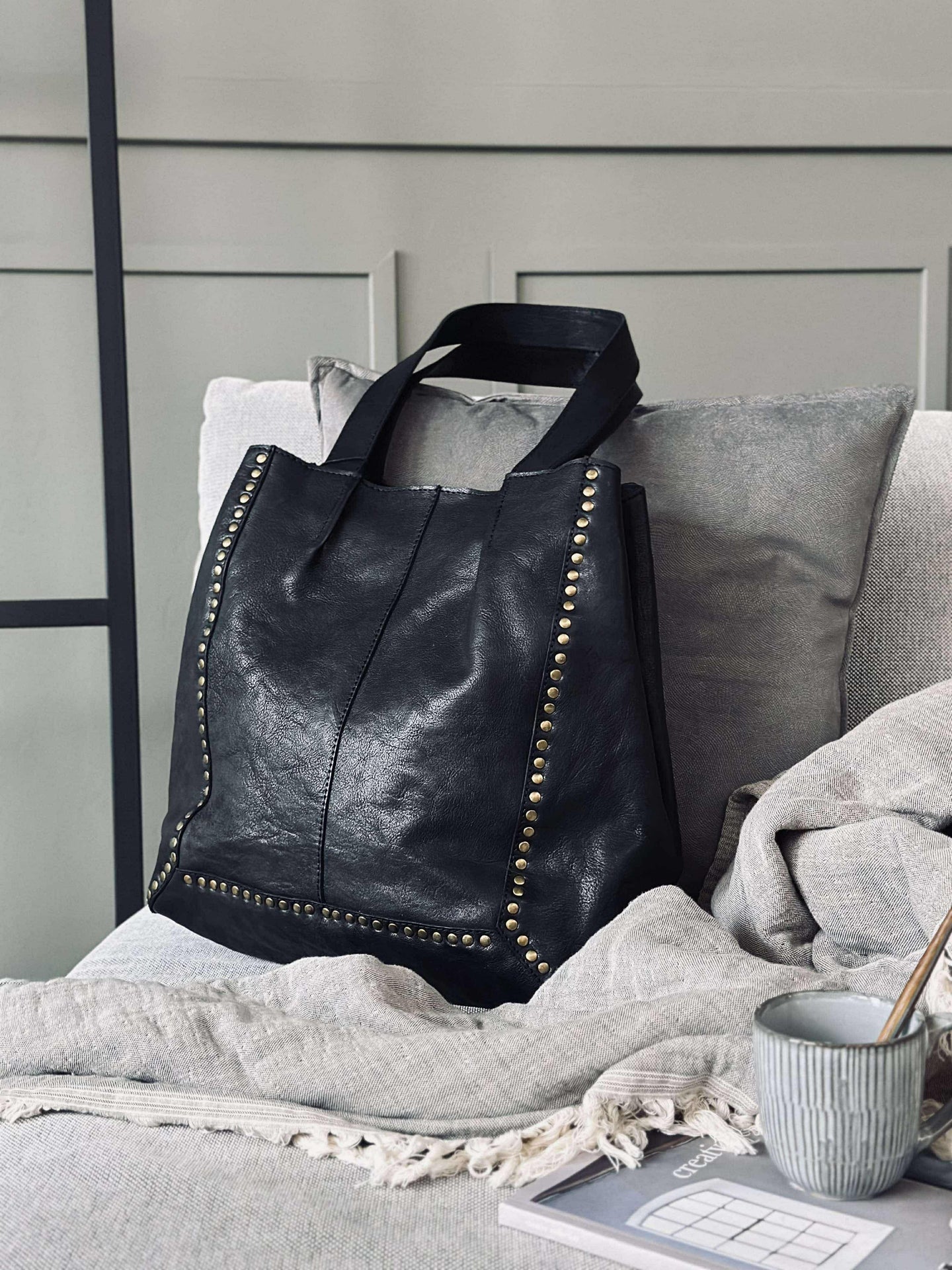 Shopper Raw Vintage black
