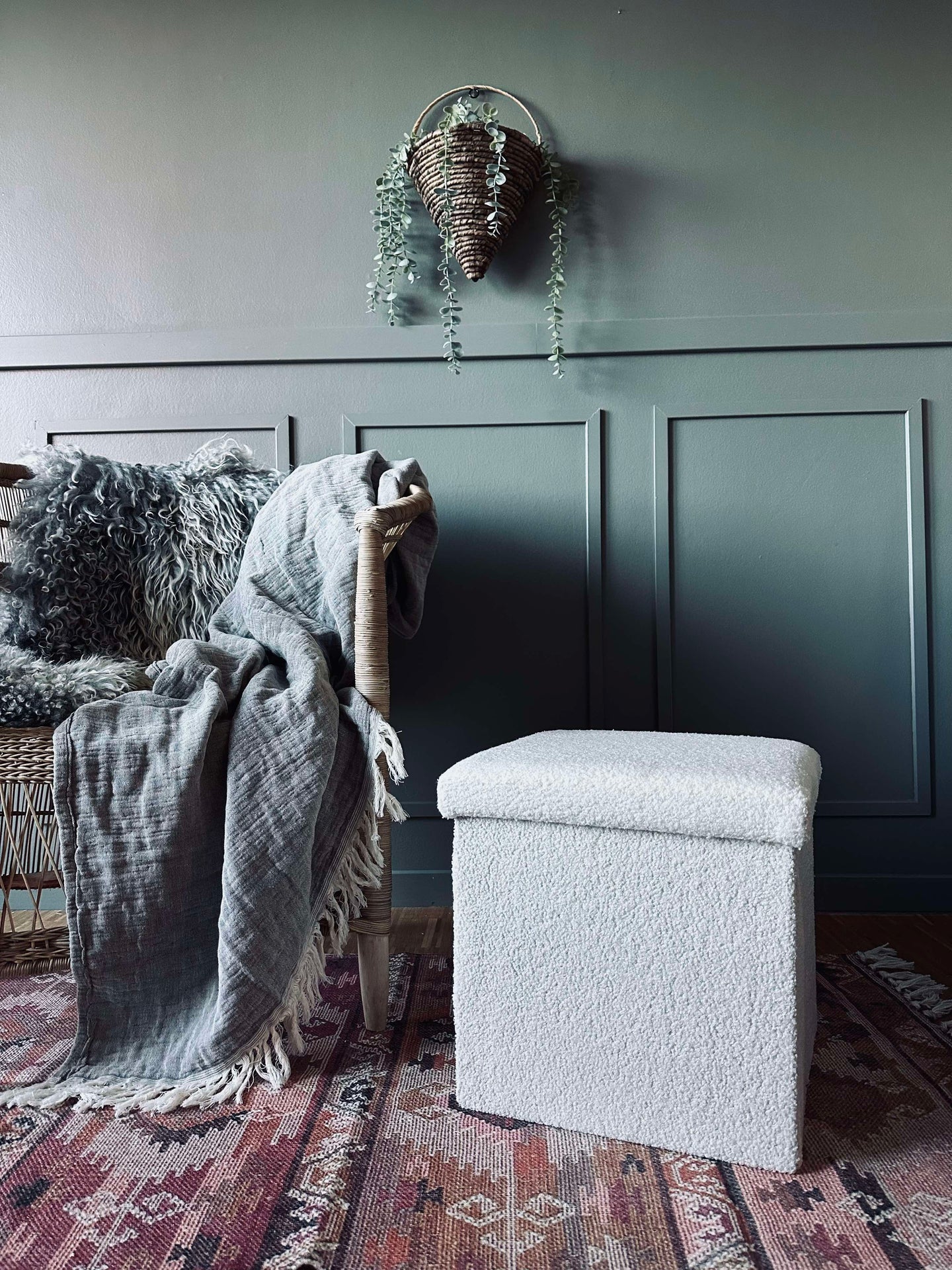 Boks med lokk - Hvit