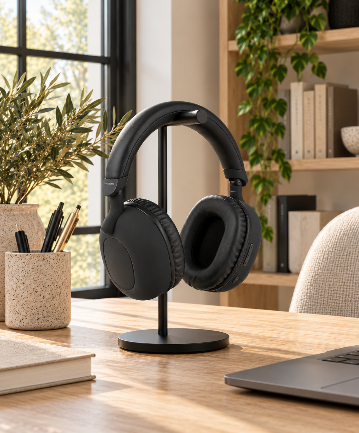 Hodetelefoner Bluetooth Over-Ear - Sort