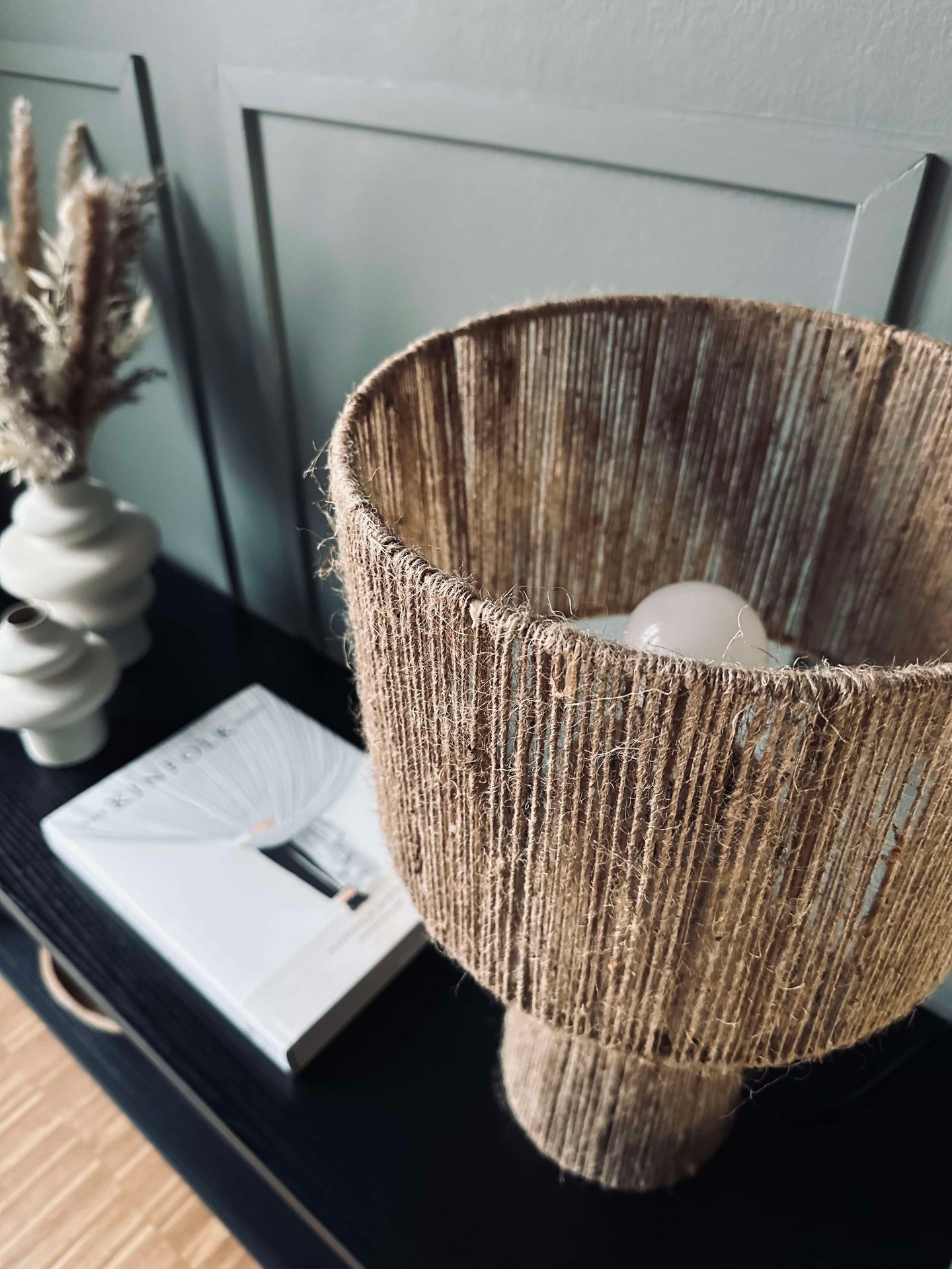 Bordlampe Jute