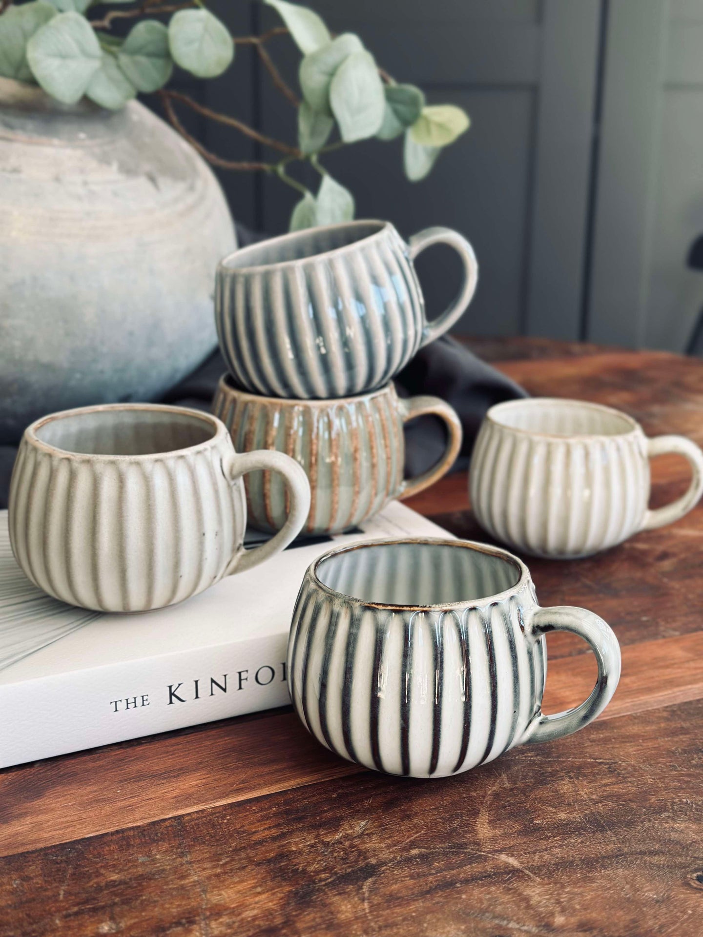 Kopp VIGA Stripe - Grå