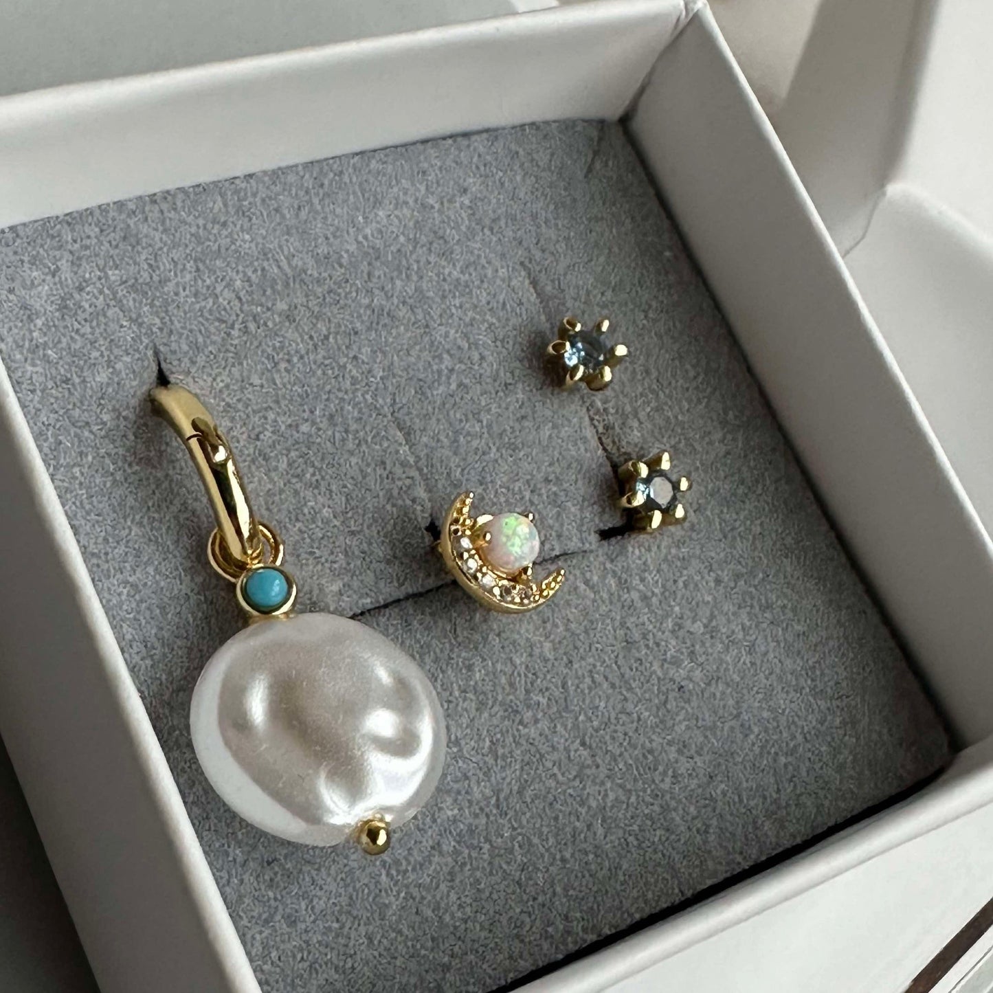 Mix box OLYMPIA med 4 øreringer - Sterling Silver