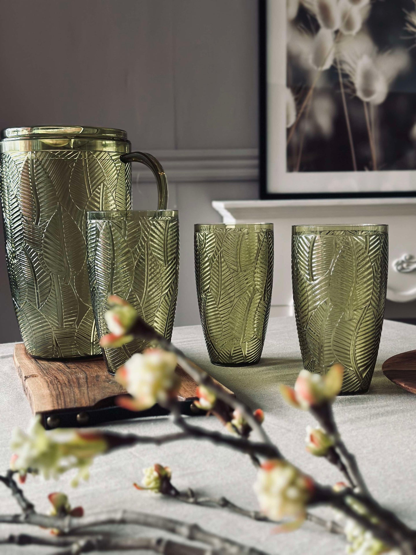 Drikkeglass Green Leaf - 650 ml.