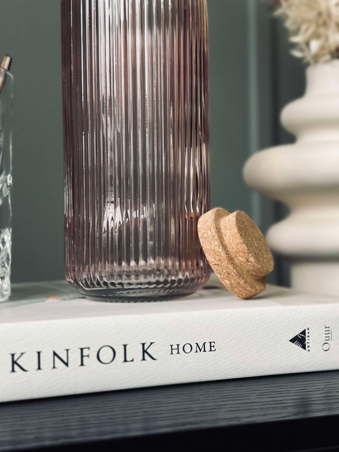 Vannflaske med korkpropp – Rose 1 l