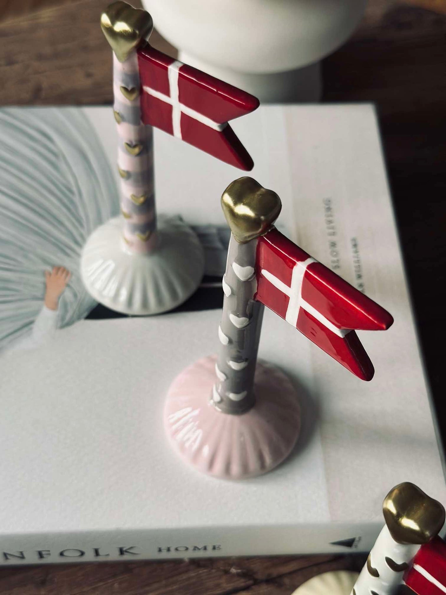 Flagg keramikk – Hjerte-miks