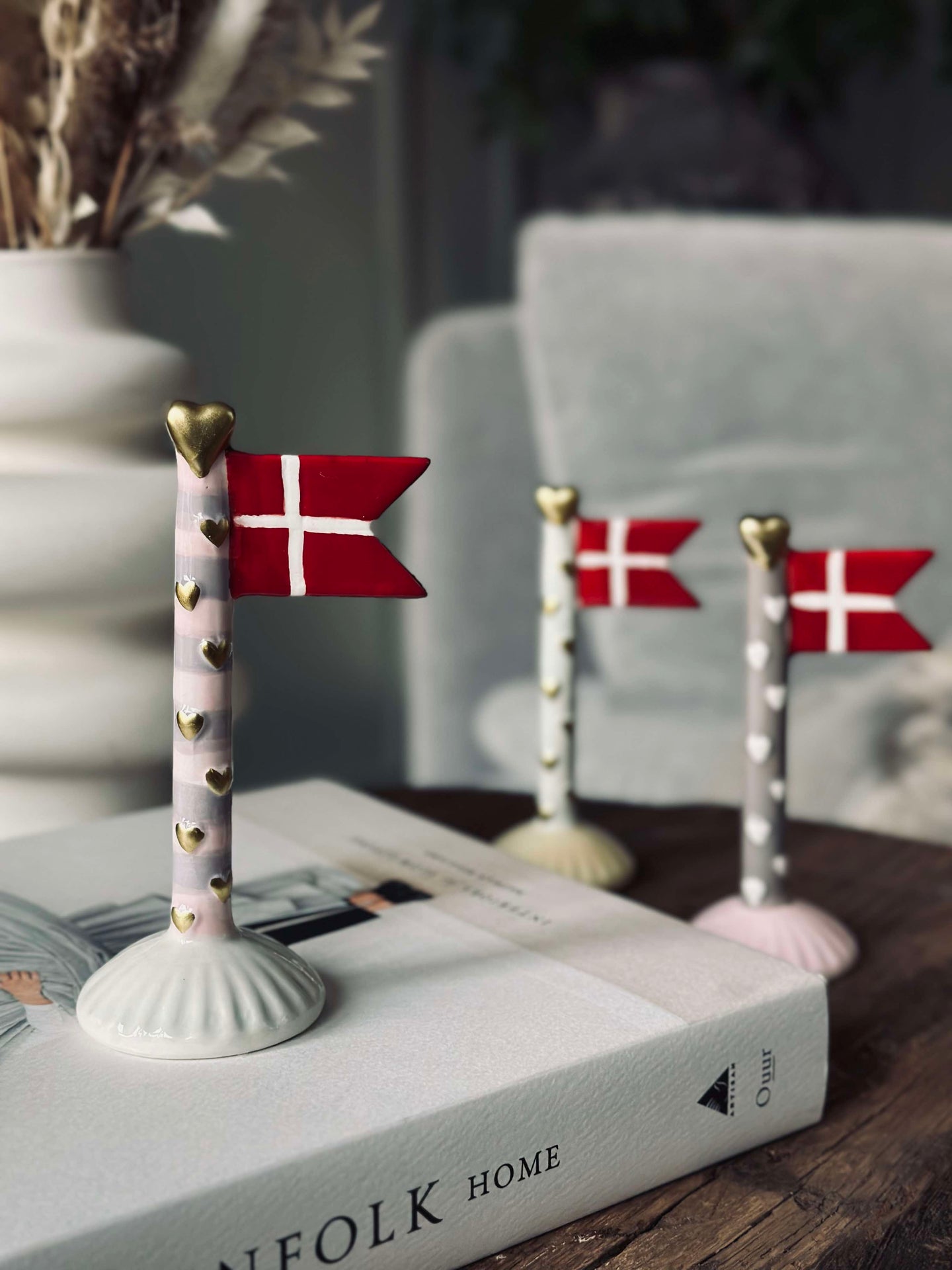 Flagg keramikk – Hjerte-miks
