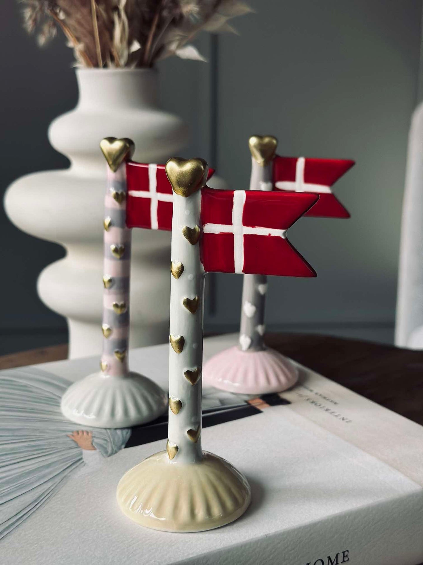 Flagg keramikk – Hjerte-miks