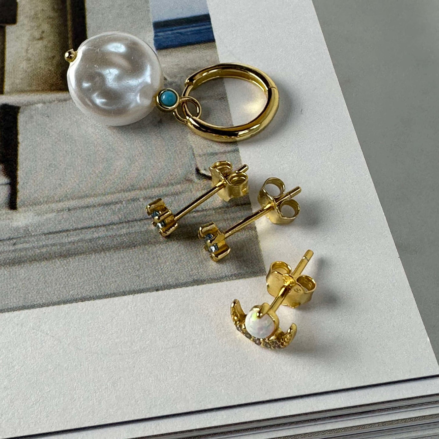 Mix box OLYMPIA med 4 øreringer - Sterling Silver