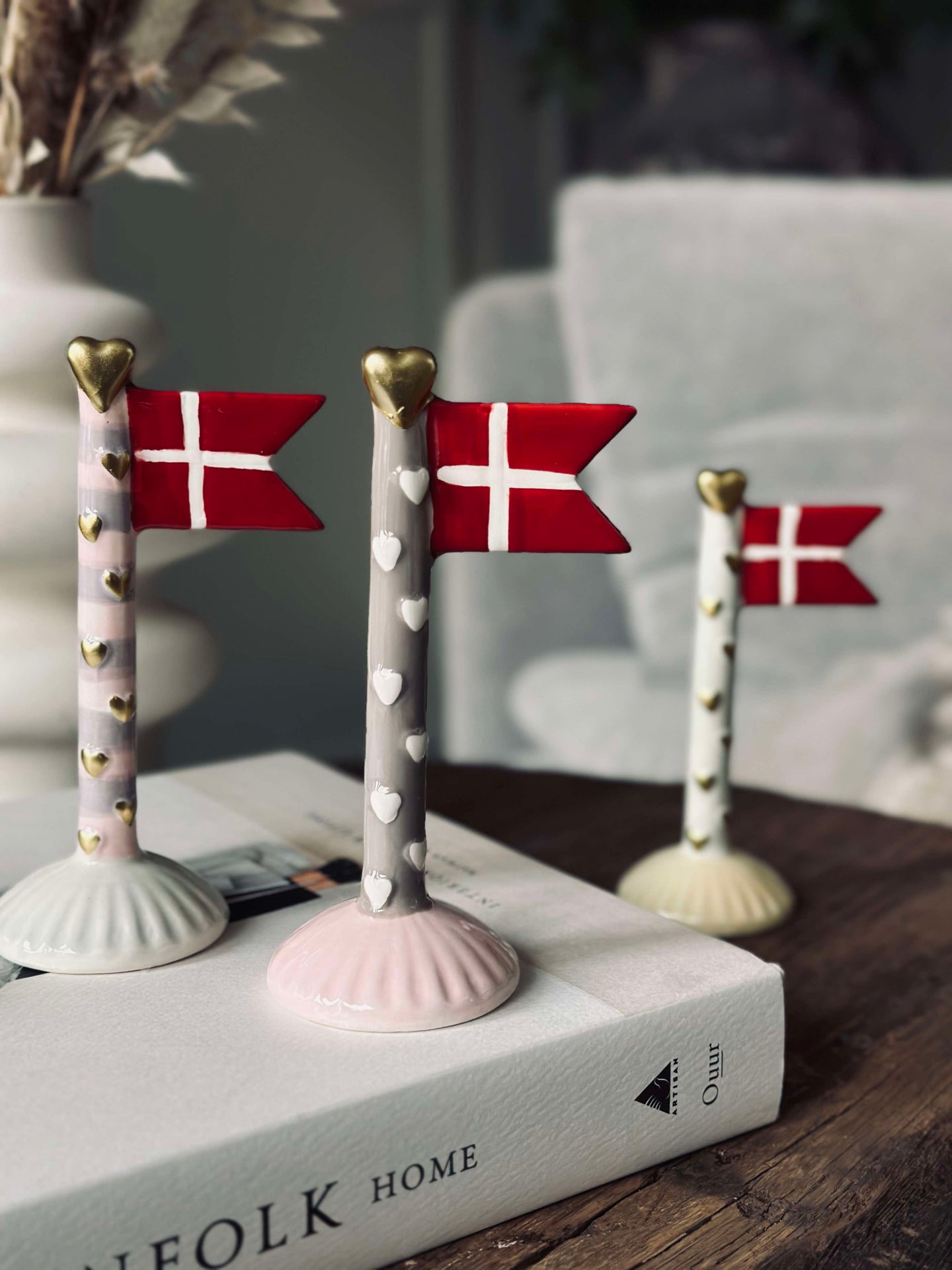 Flagg keramikk – Hjerte-miks