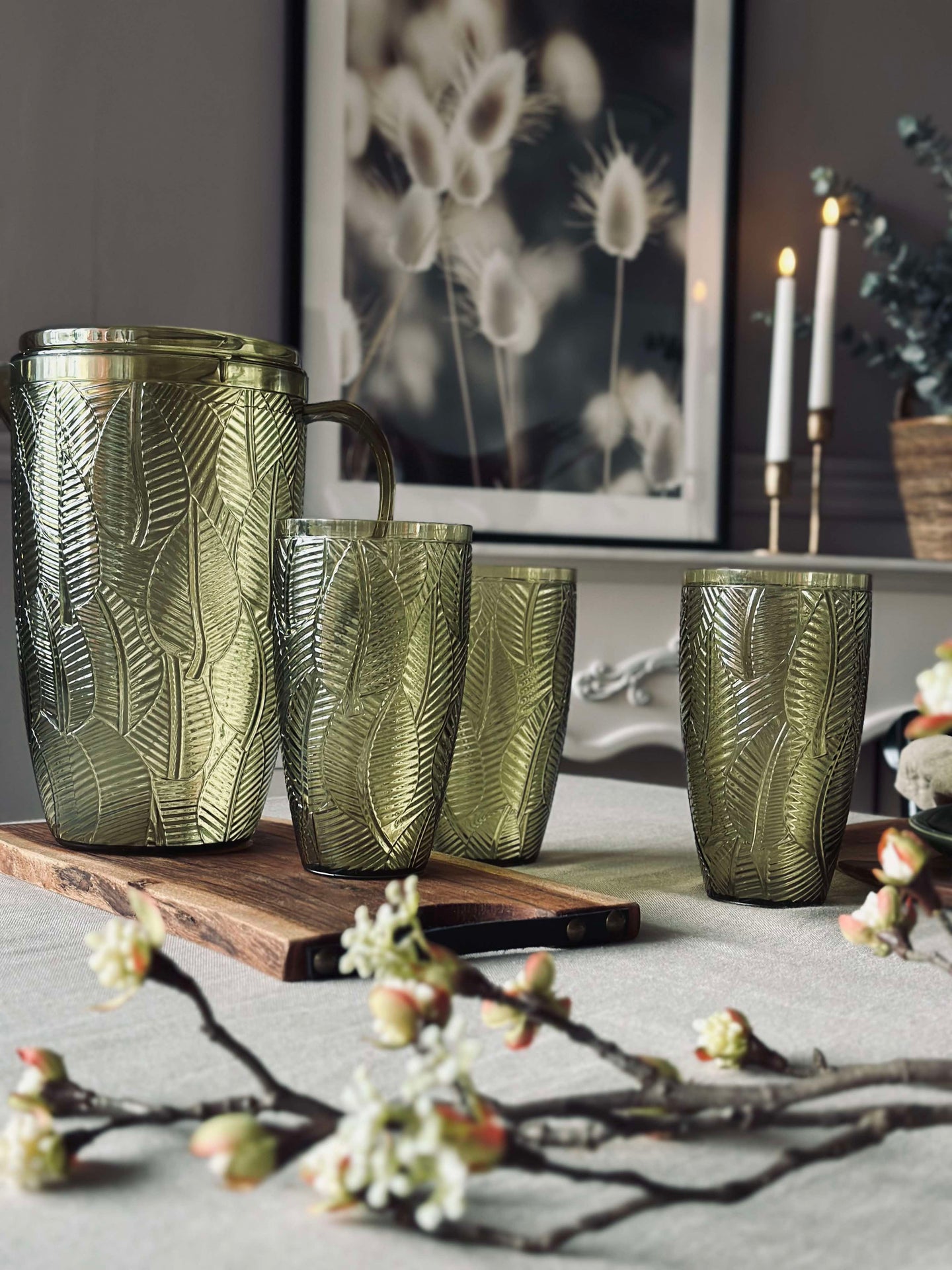Drikkeglass Green Leaf - 650 ml.