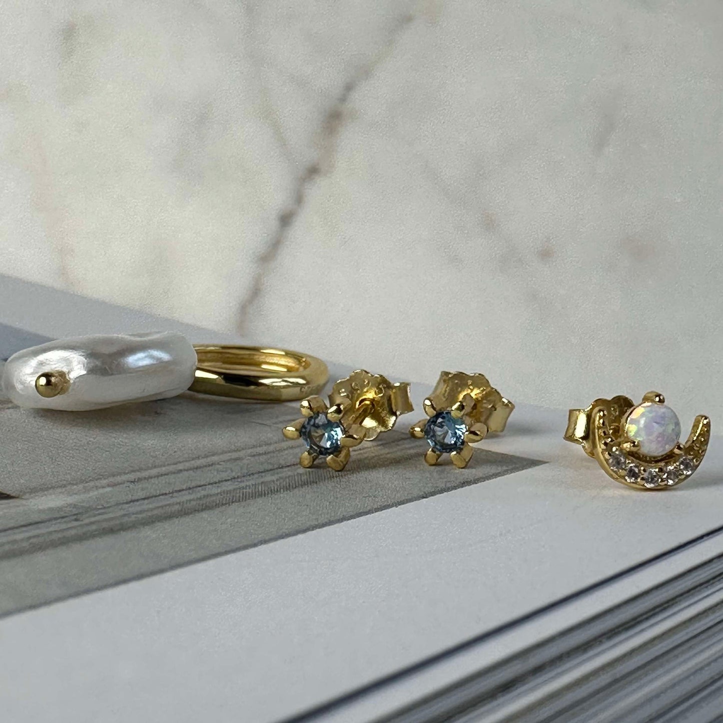 Mix box OLYMPIA med 4 øreringer - Sterling Silver