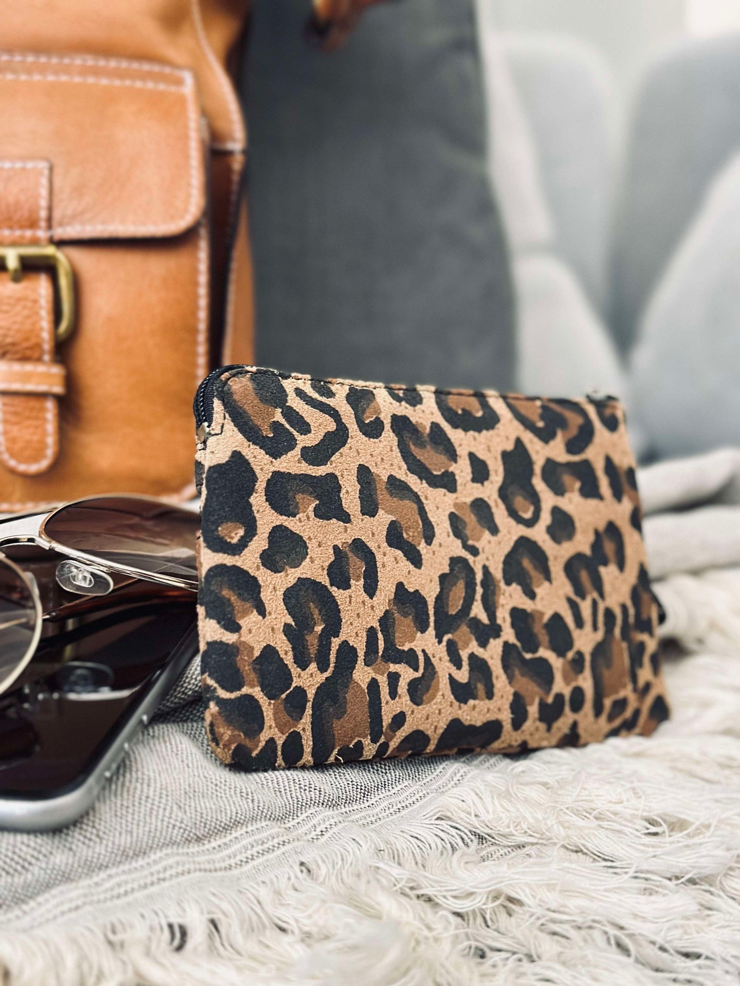 Pung dark Leopard ruskinn
