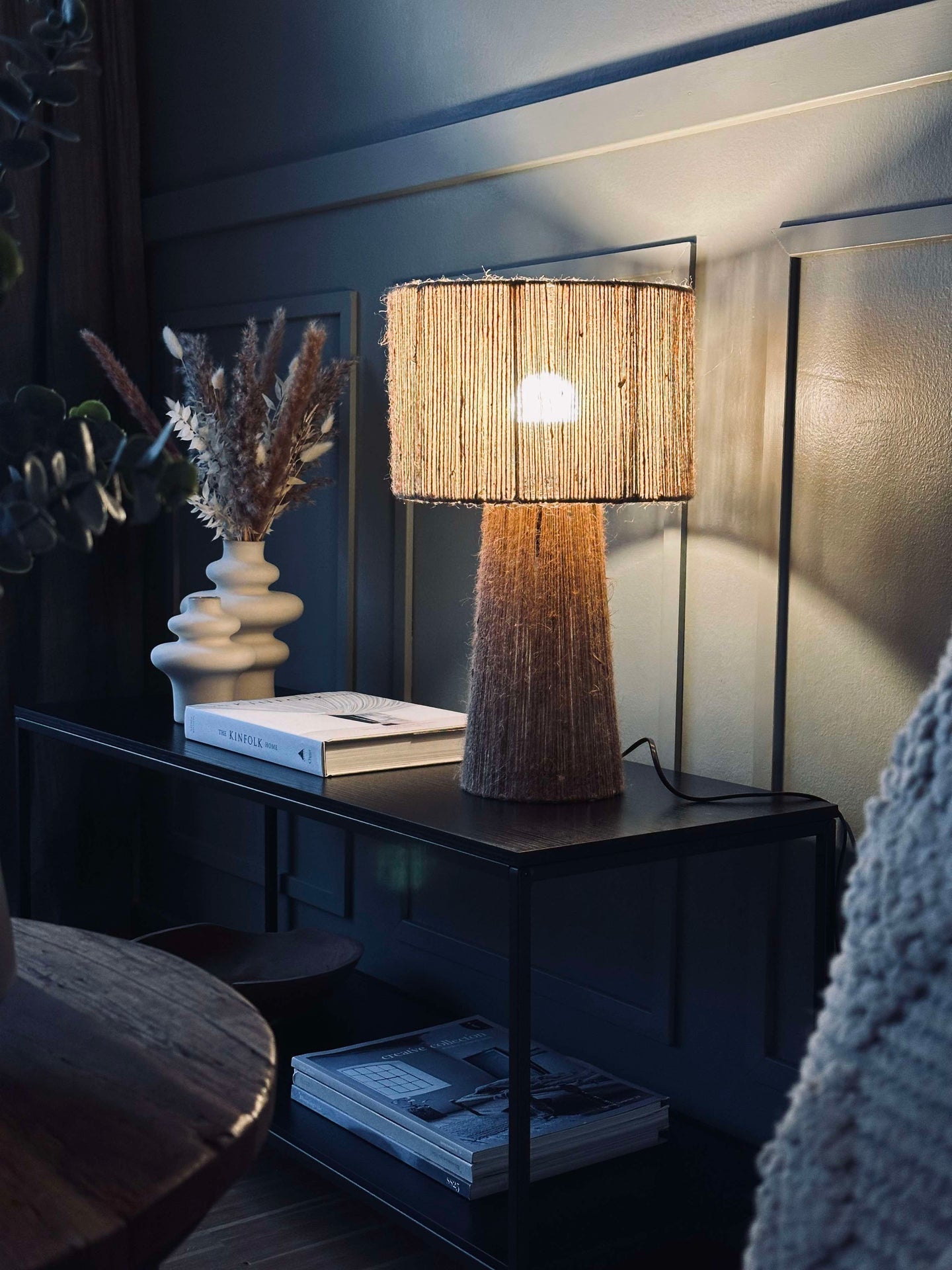 Bordlampe Jute
