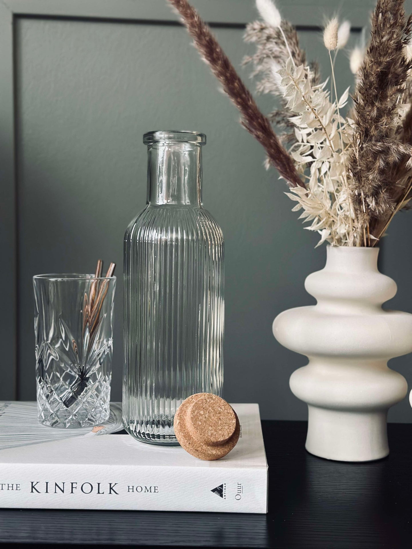 Vannflaske med korkpropp – Clear 1 l