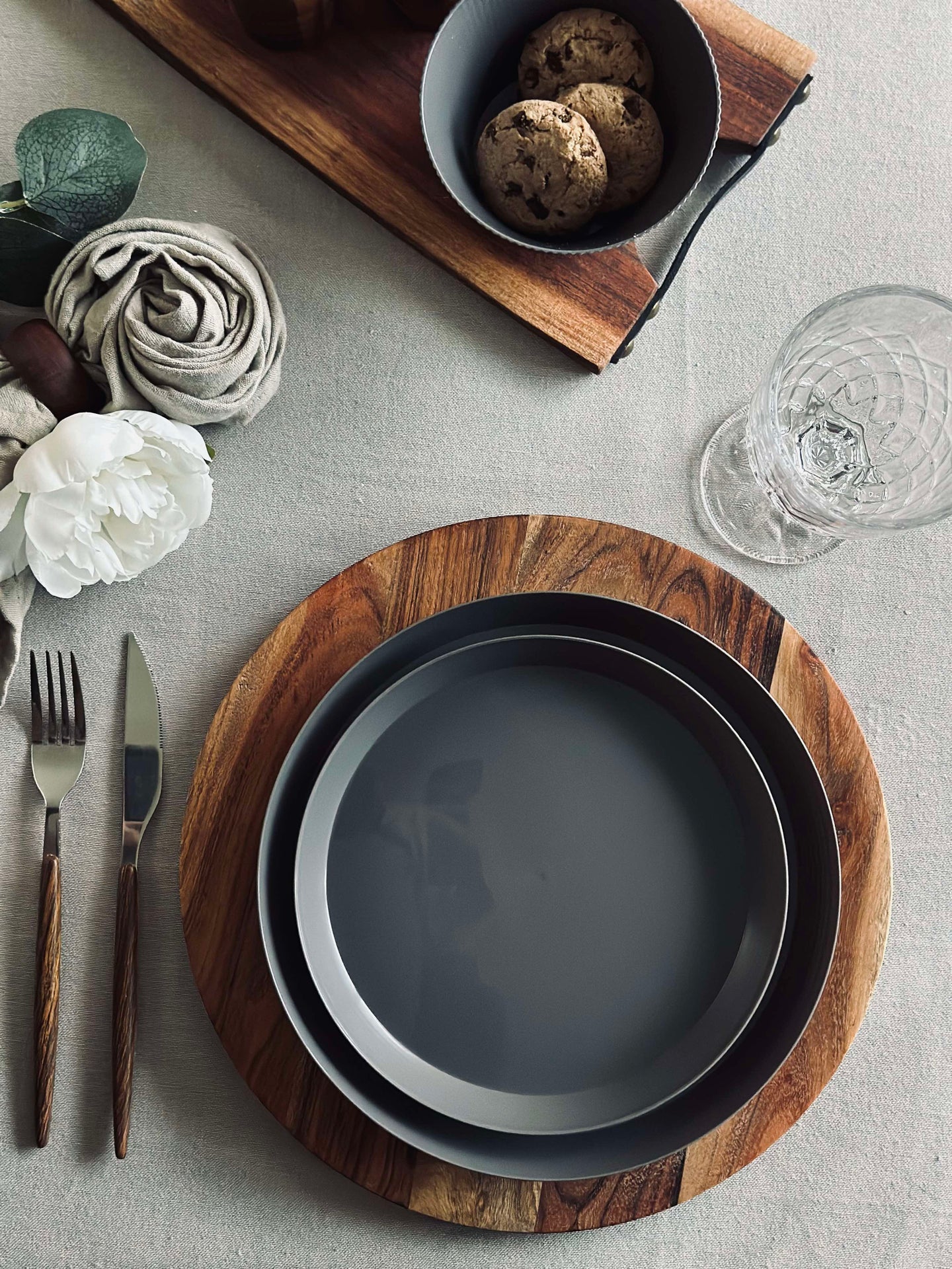 Tallerken Norma 20cm - Steingrå 2stk.