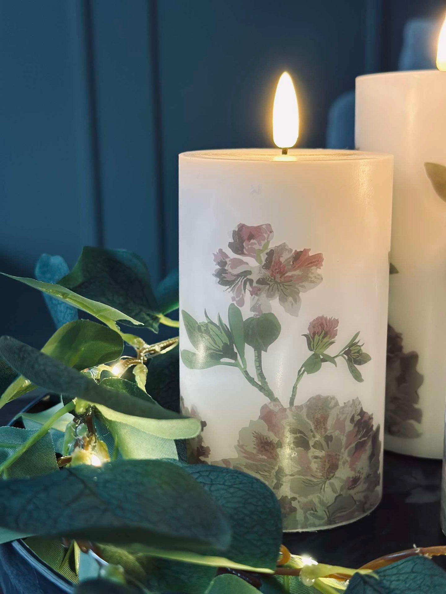 LED Hortensia – Sett med 3 stk og fjernkontroll