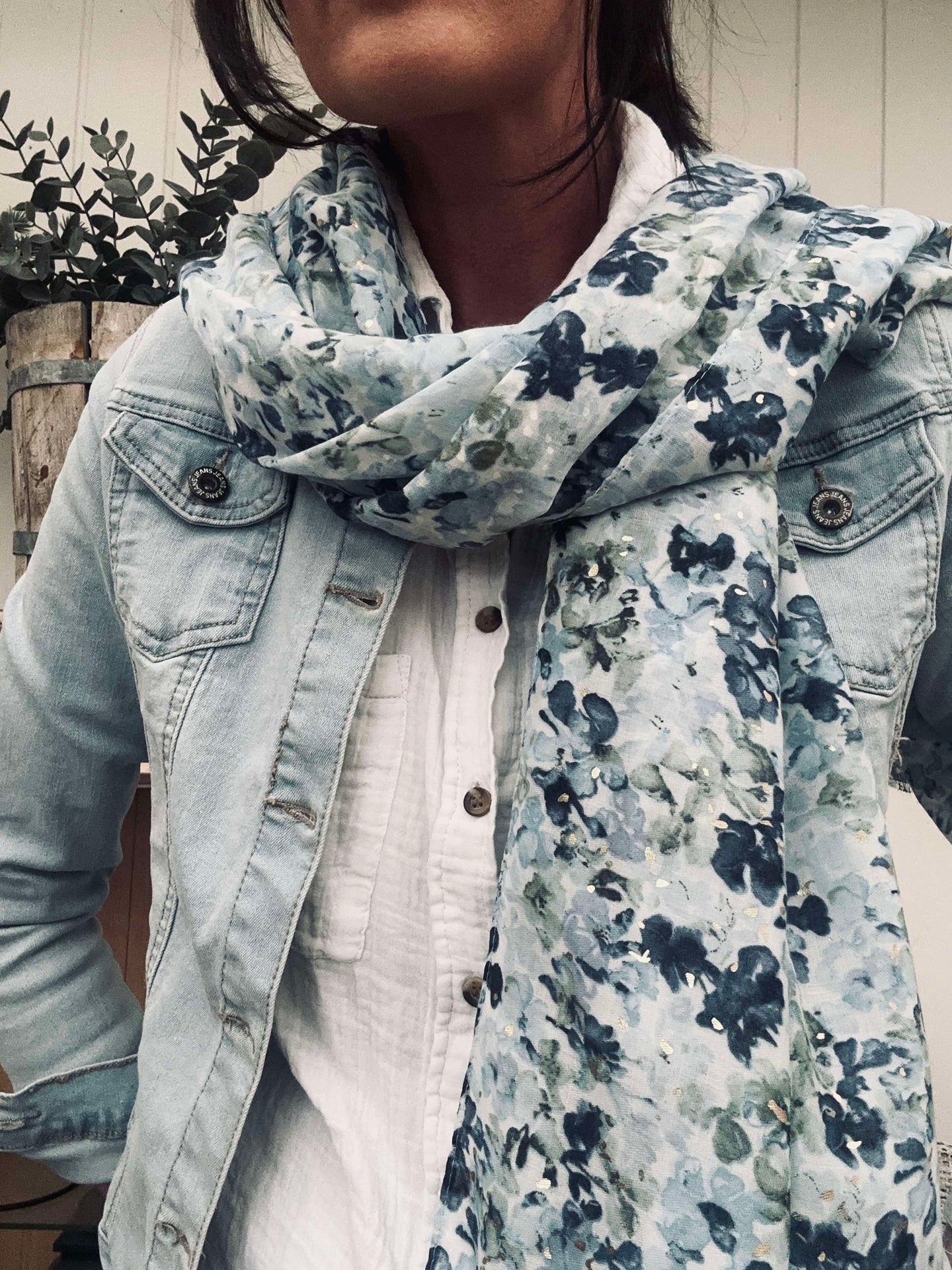 Skjerf Nelly Blue