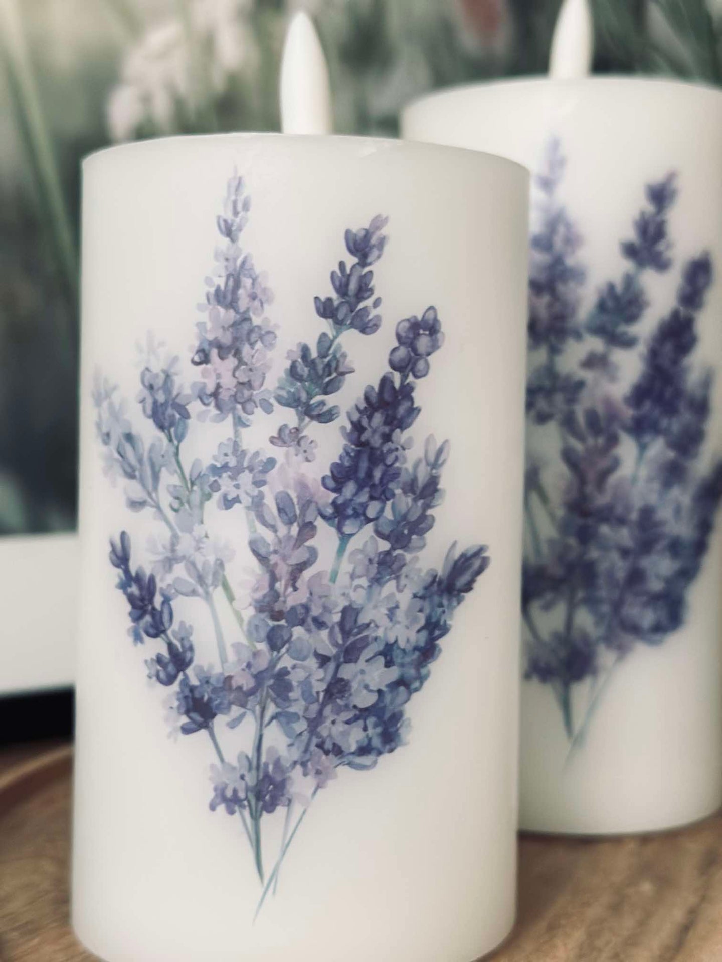 LED FLORA Lavendel – Sett med 3 stk og fjernkontroll