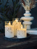 LED FLORA Cylinder  – Sett med 3 stk og fjernkontroll