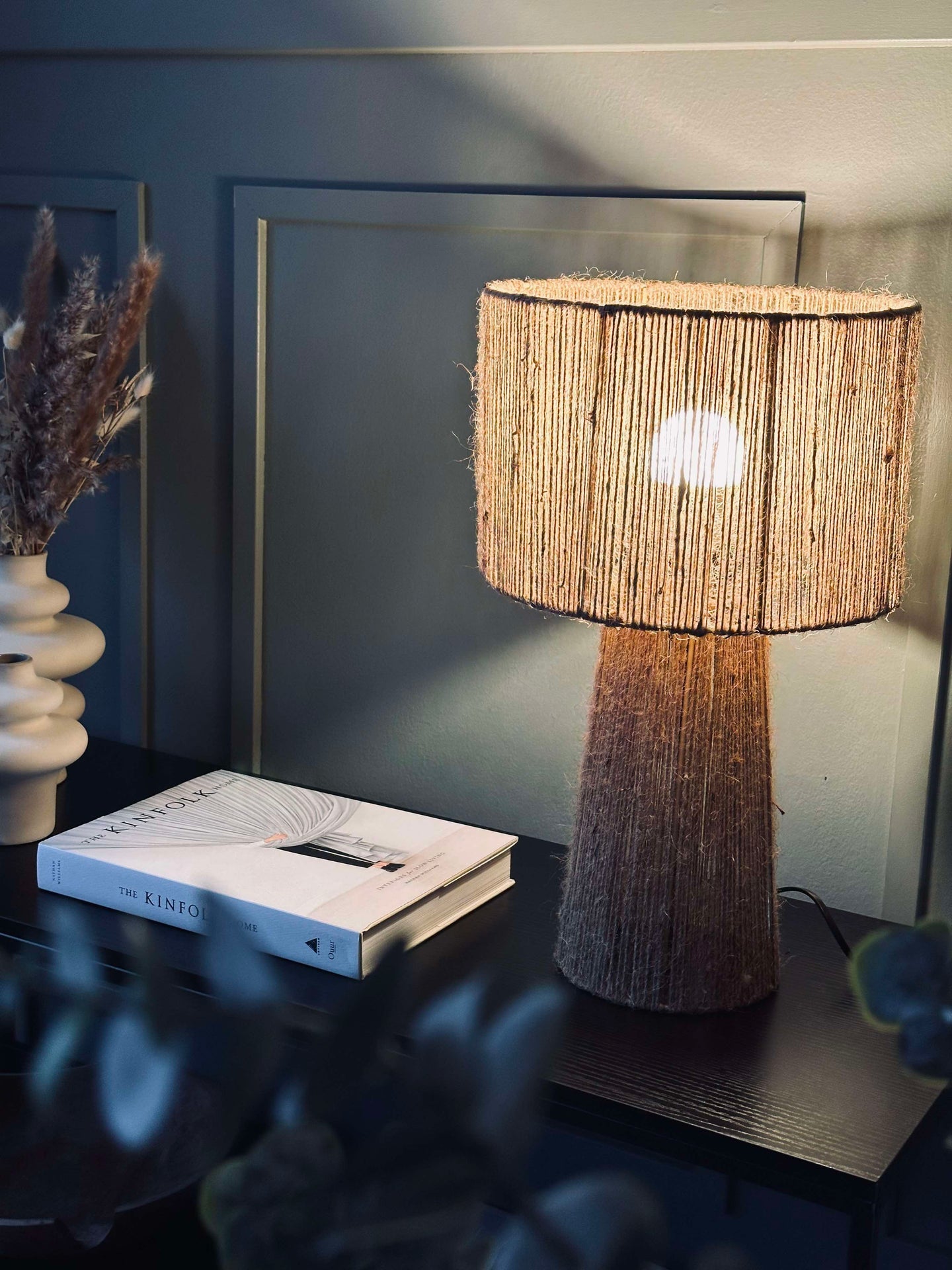 Bordlampe Jute
