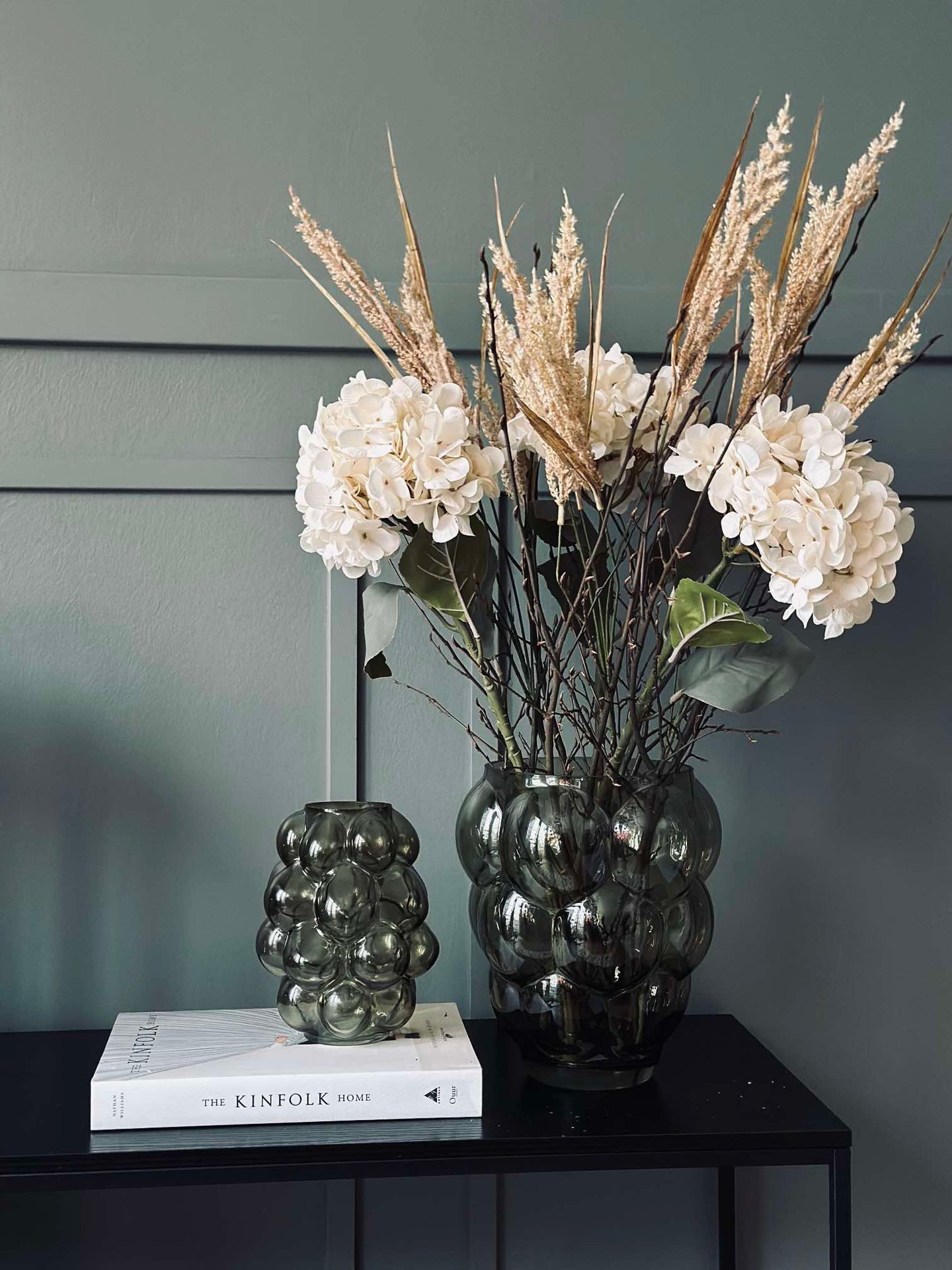 Blomst silk Hortensia Hvit