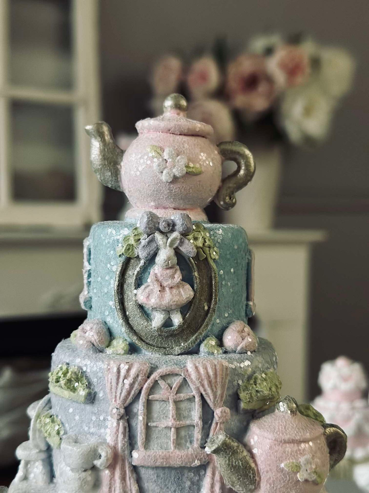 Kake med tekopp - Bordpynt