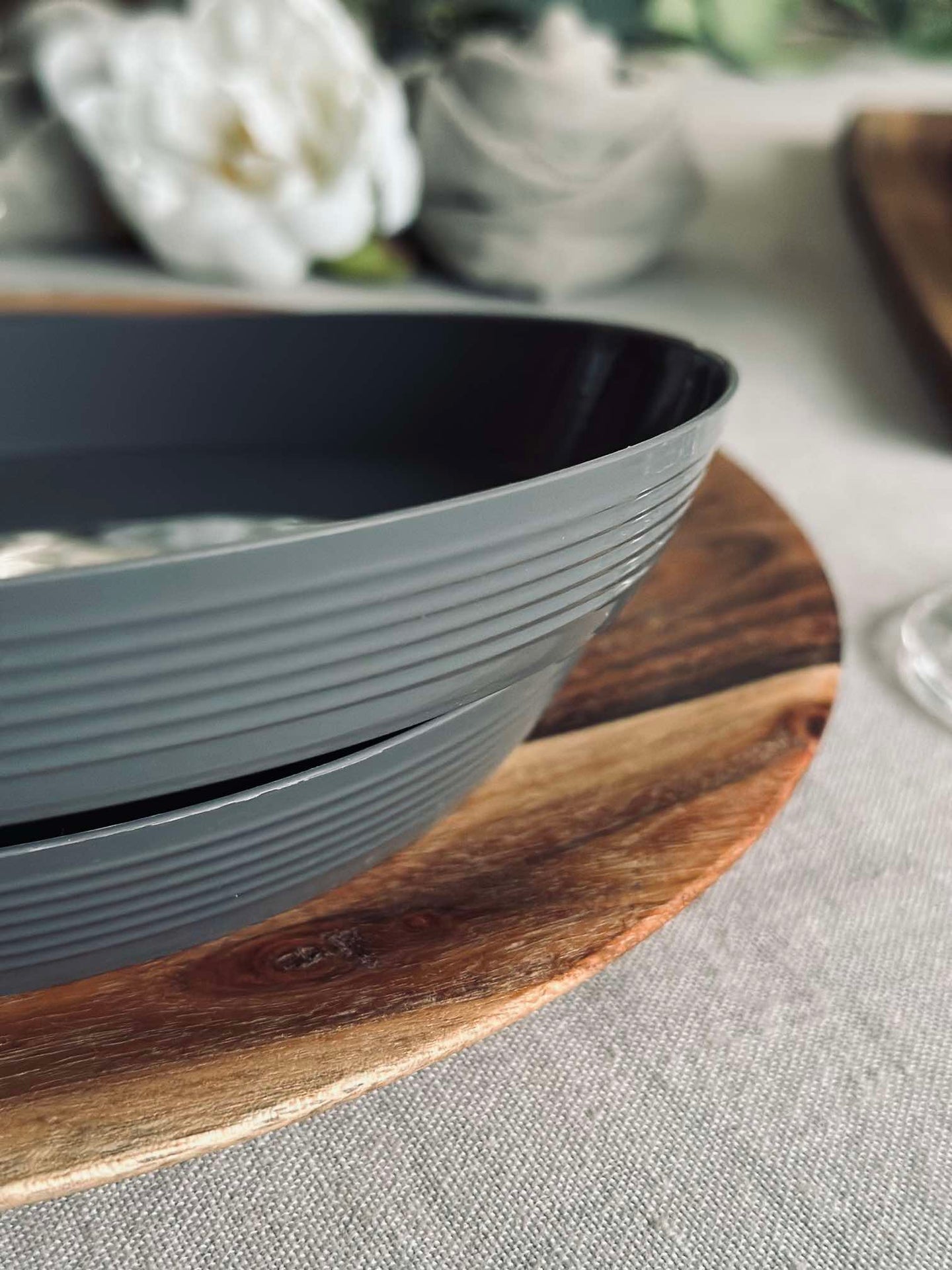 Tallerken Norma 20cm - Steingrå 2stk.