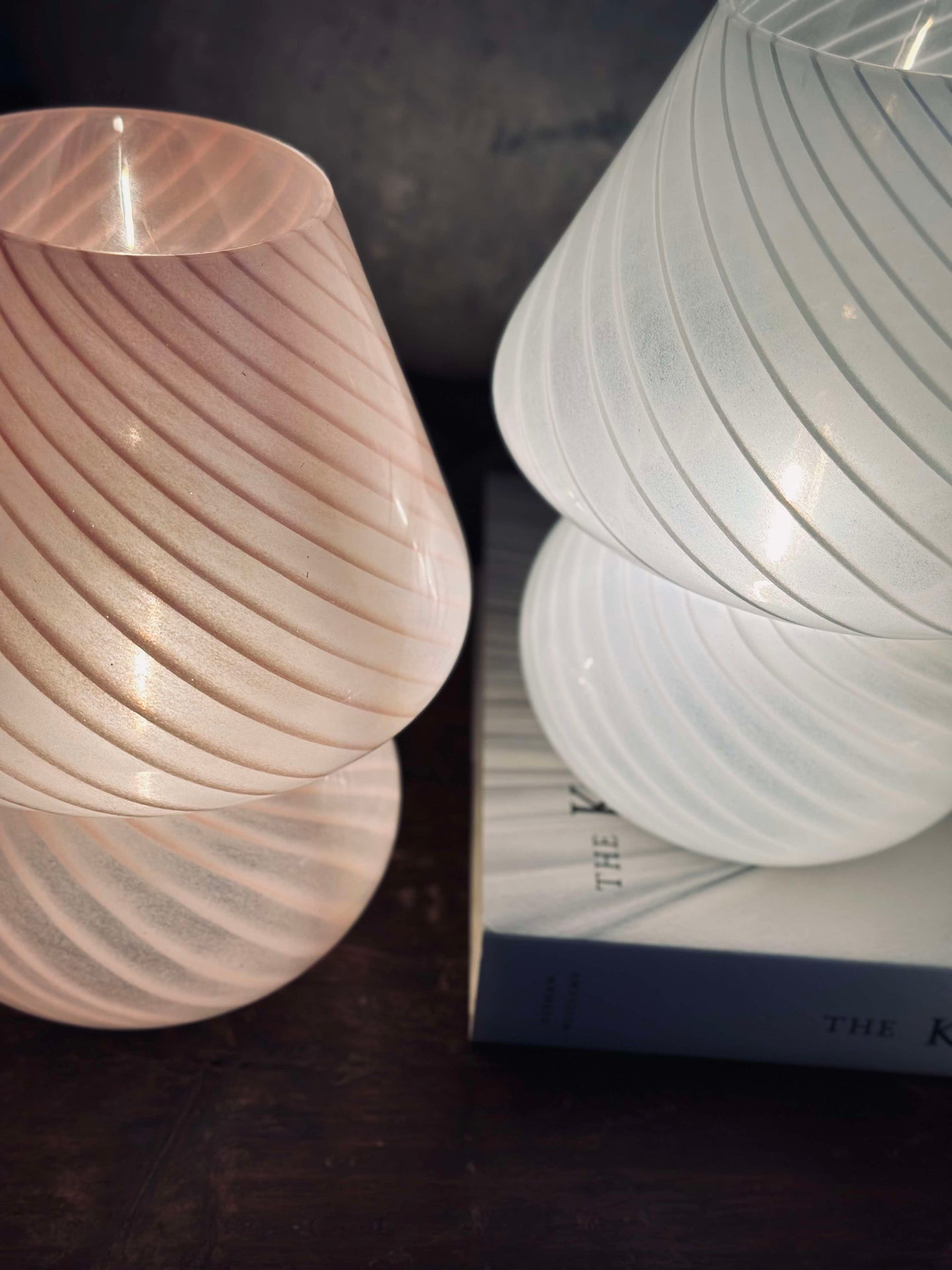 Mushroom Large - Rosa munnblåst glass
