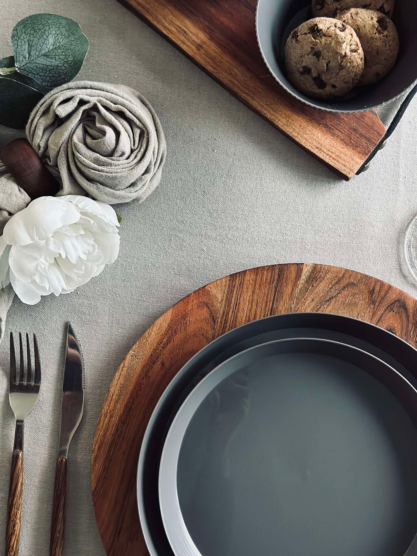 Tallerken Norma 20cm - Steingrå 2stk.