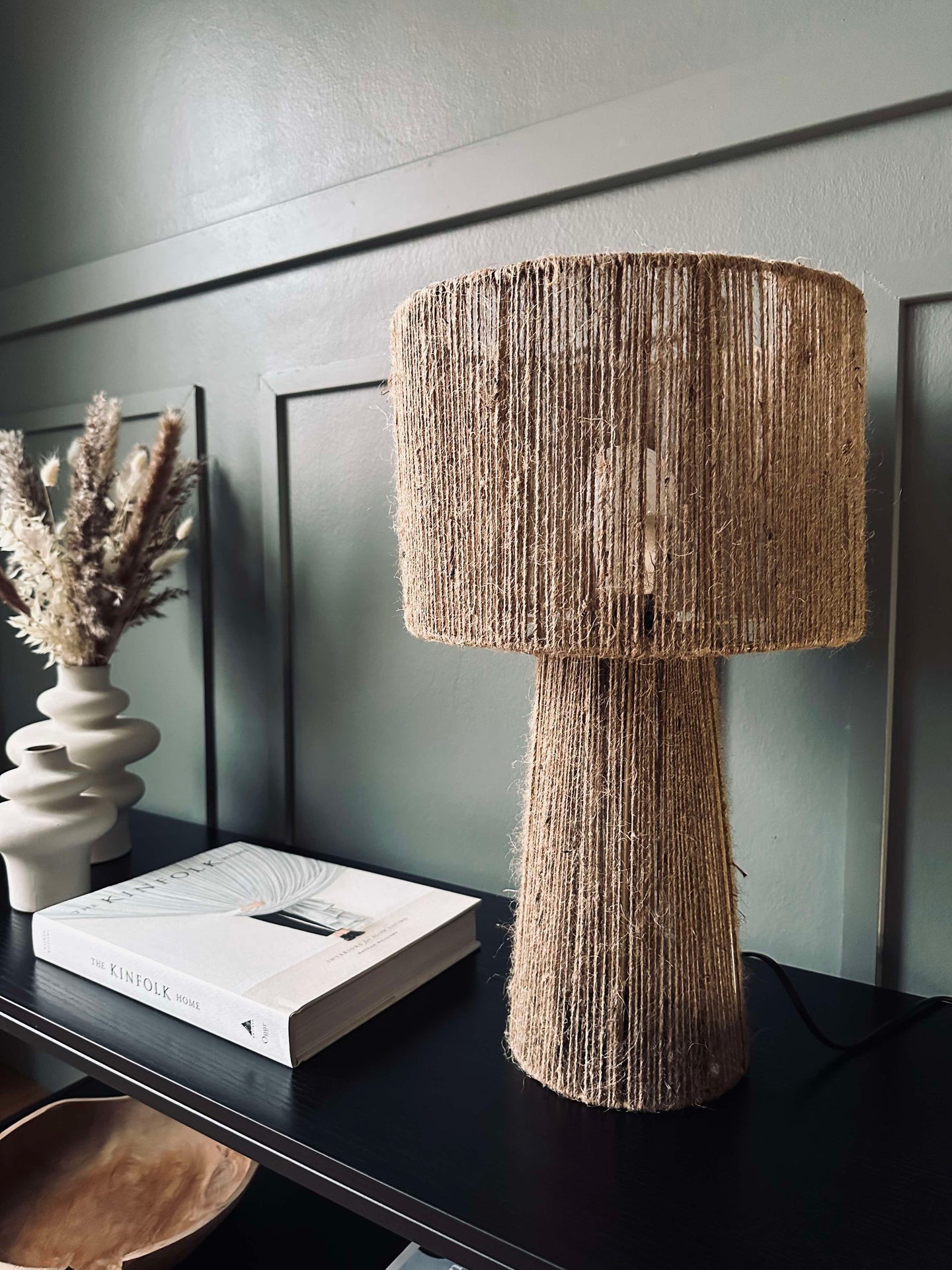 Bordlampe Jute