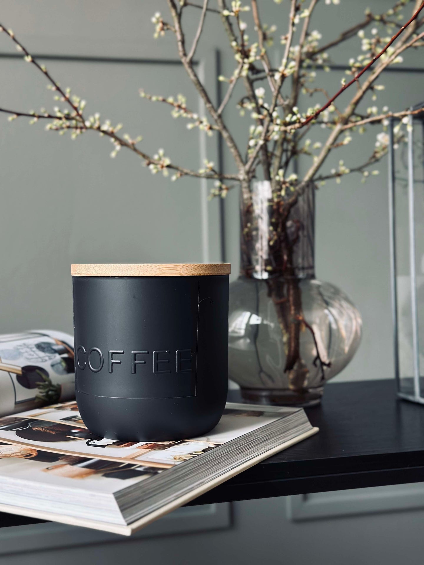 Oppbevaringskrukke med lokk - COFFEE