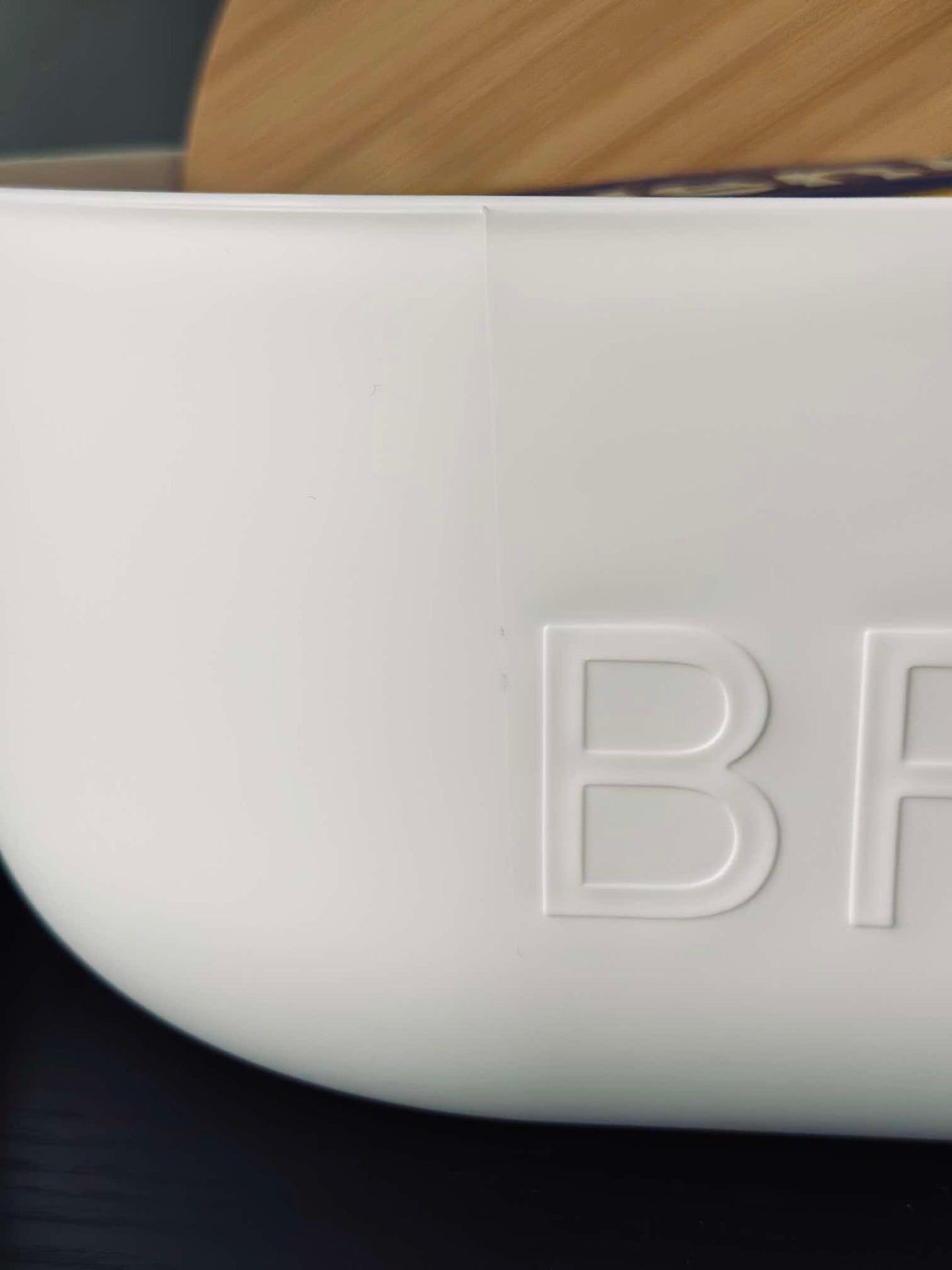 Brødkasse m. bambuslokk - Hvit