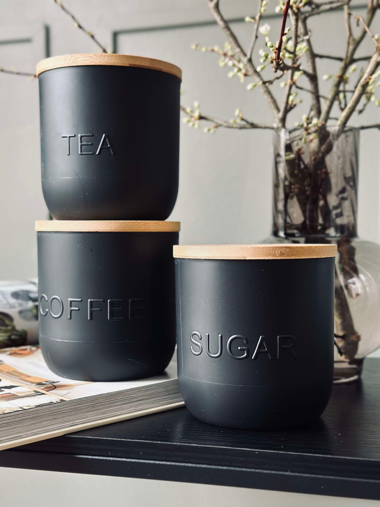 Oppbevaringskrukke med lokk - TEA