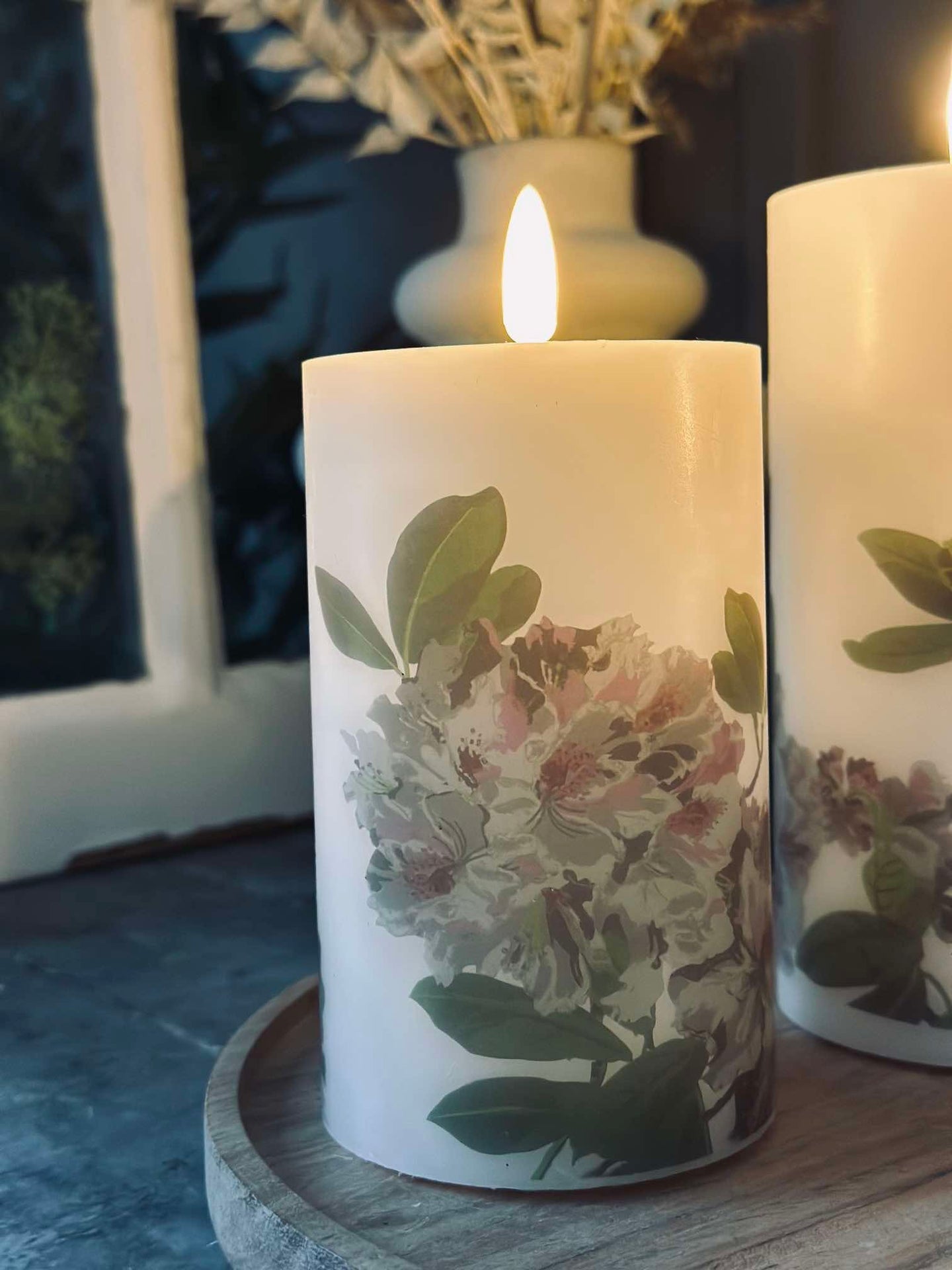 LED Hortensia – Sett med 3 stk og fjernkontroll